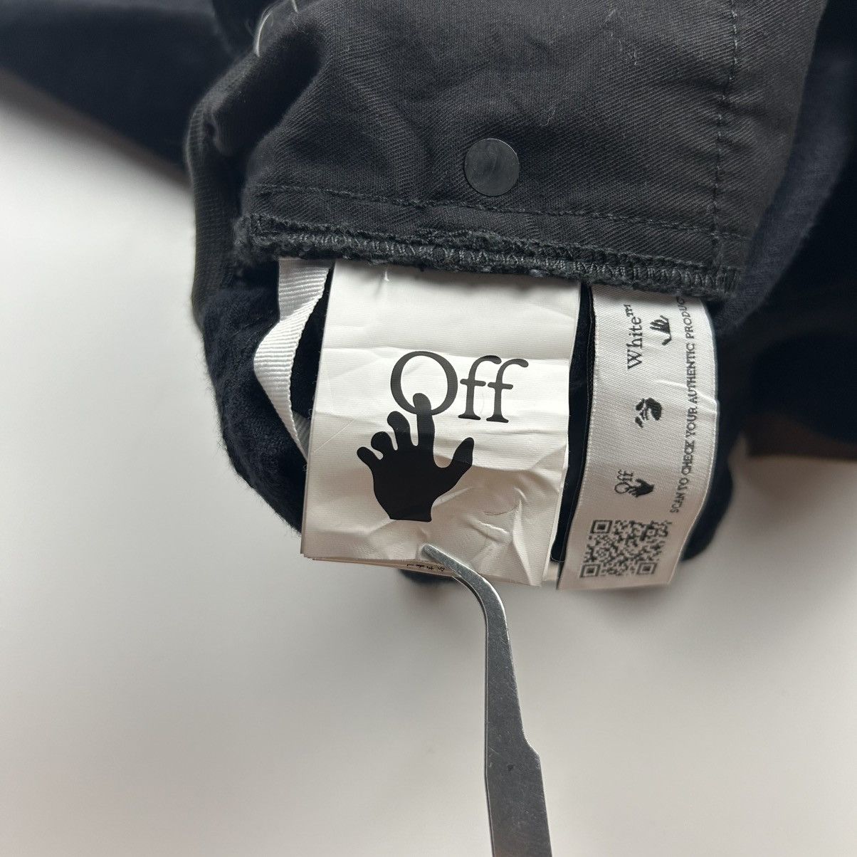 Off-White Off-White Denim Shorts Size US 33 - 6 Thumbnail