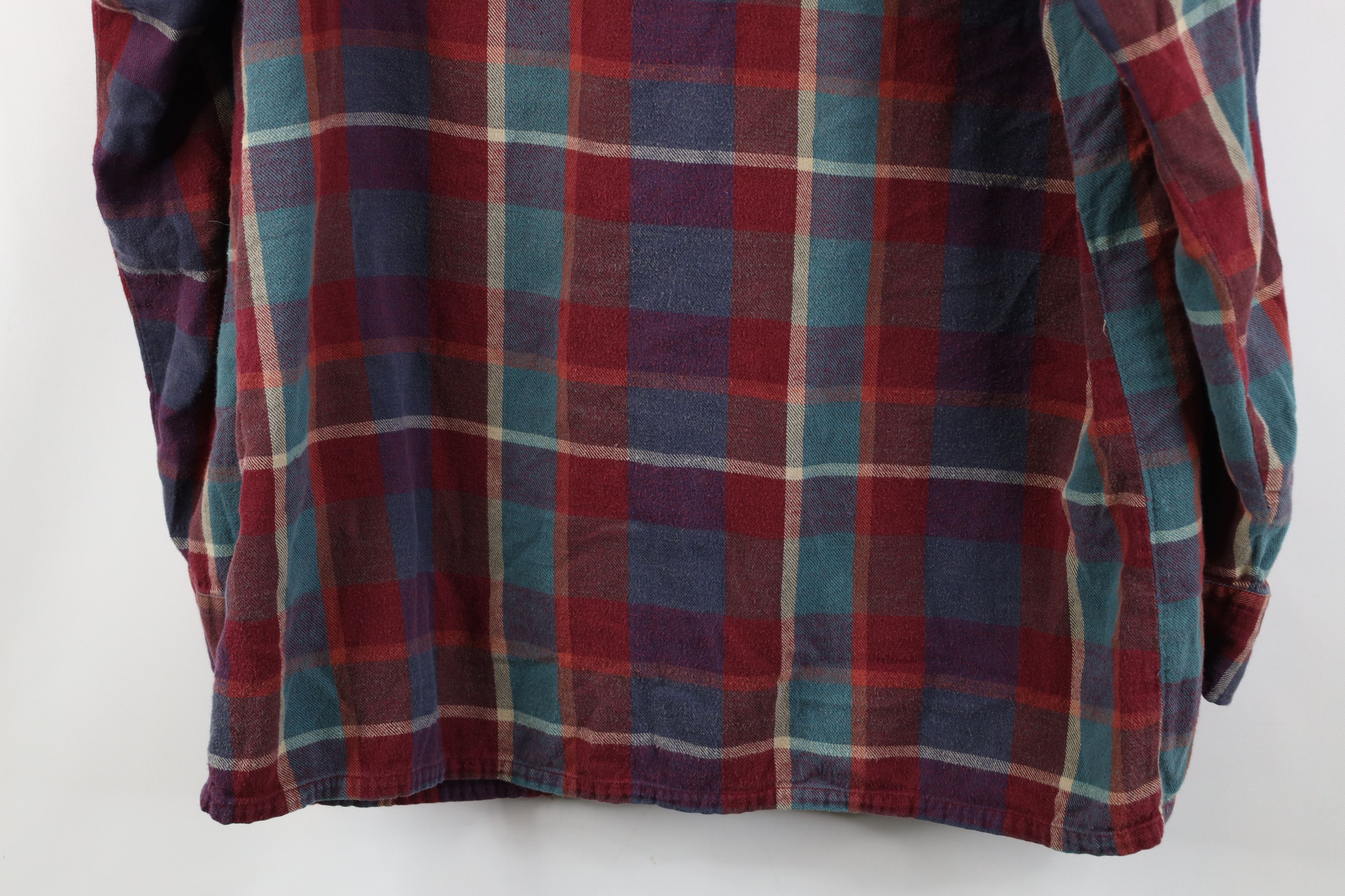 Vintage Vintage 70s Streetwear Yarn Dye Flannel Button Down Shirt Size US L / EU 52-54 / 3 - 10 Thumbnail
