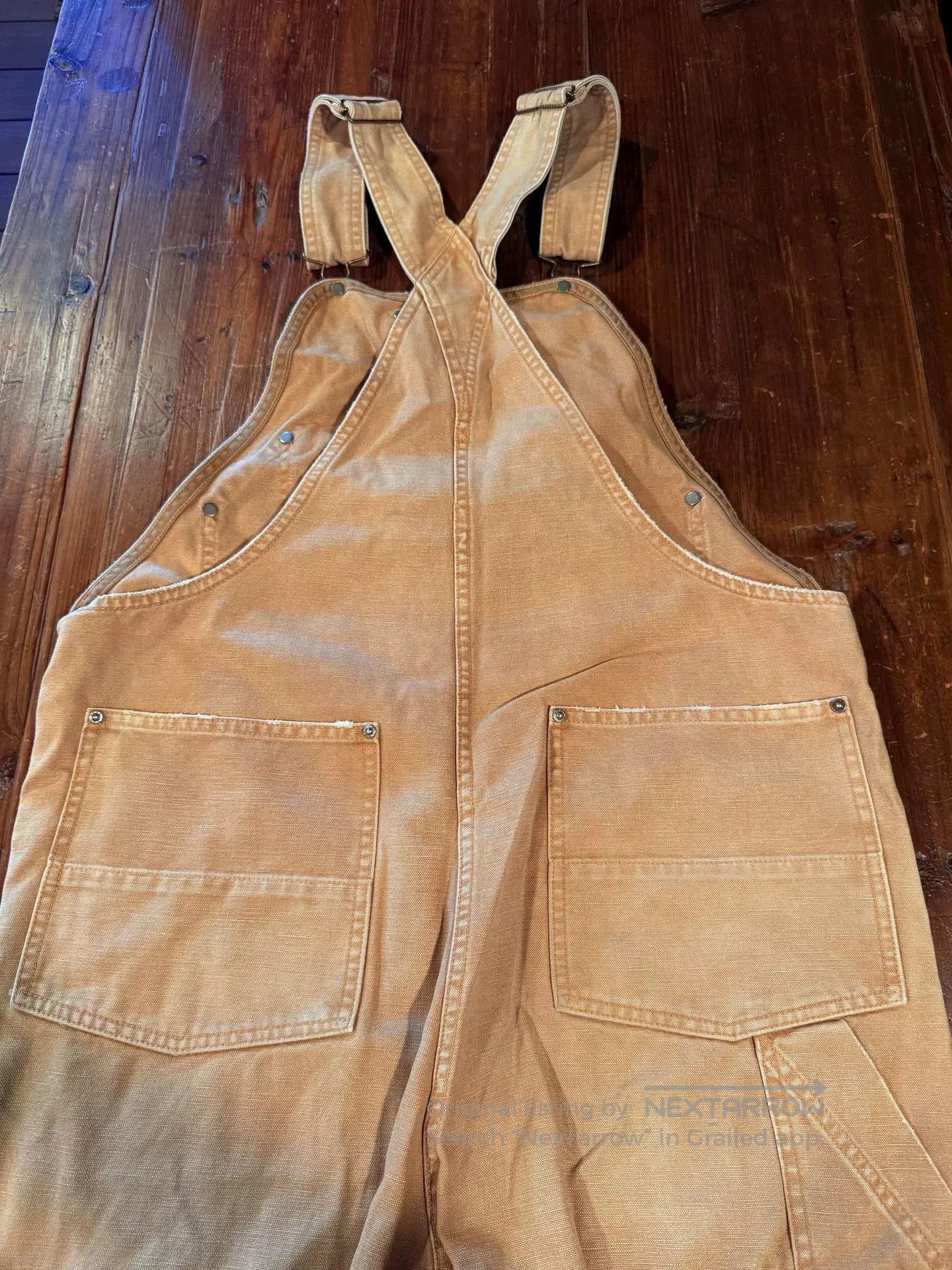 RRL Ralph Lauren RRL Khaki Cargo Overalls. Size US 32 / EU 48 - 4 Thumbnail