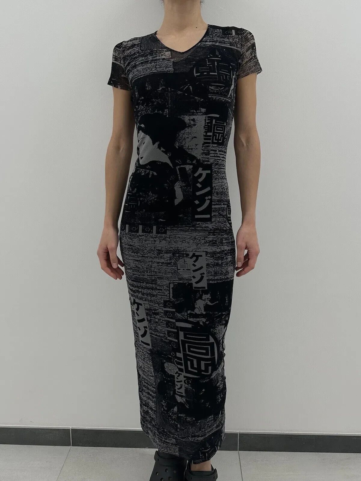 Kenzo Vintage Kenzo Jeans Sheer Mesh Long Dress Asian Tokyo y2k Size M / US 6-8 / IT 42-44 - 3 Thumbnail
