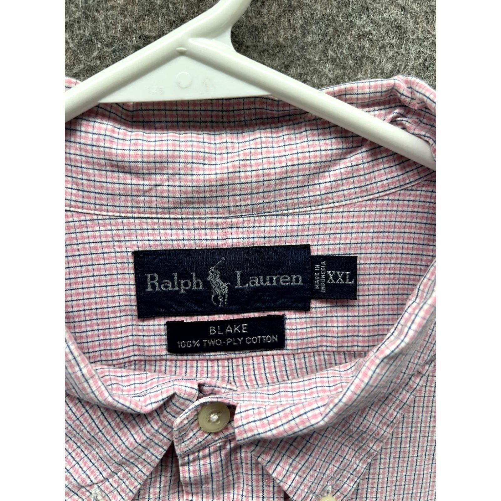 Ralph Lauren Ralph Lauren Shirt Mens 2XL Pink Check Short Sleeve Button Front Blake Cotton Shirt Size US XXL / EU 58 / 5 - 2 Thumbnail