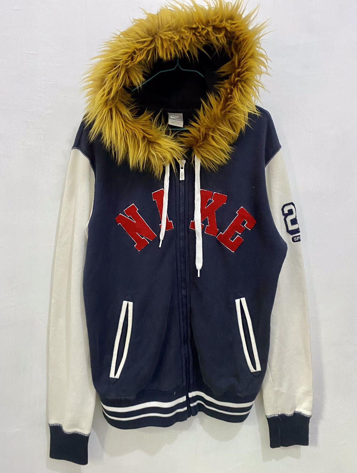If Six Was Nine × Le Grande Bleu (L.G.B.) × Nike 💥Fur💥Nike Speelout Zipper Fur Hoodie LGB Style Size US L / EU 52-54 / 3 - 3 Thumbnail