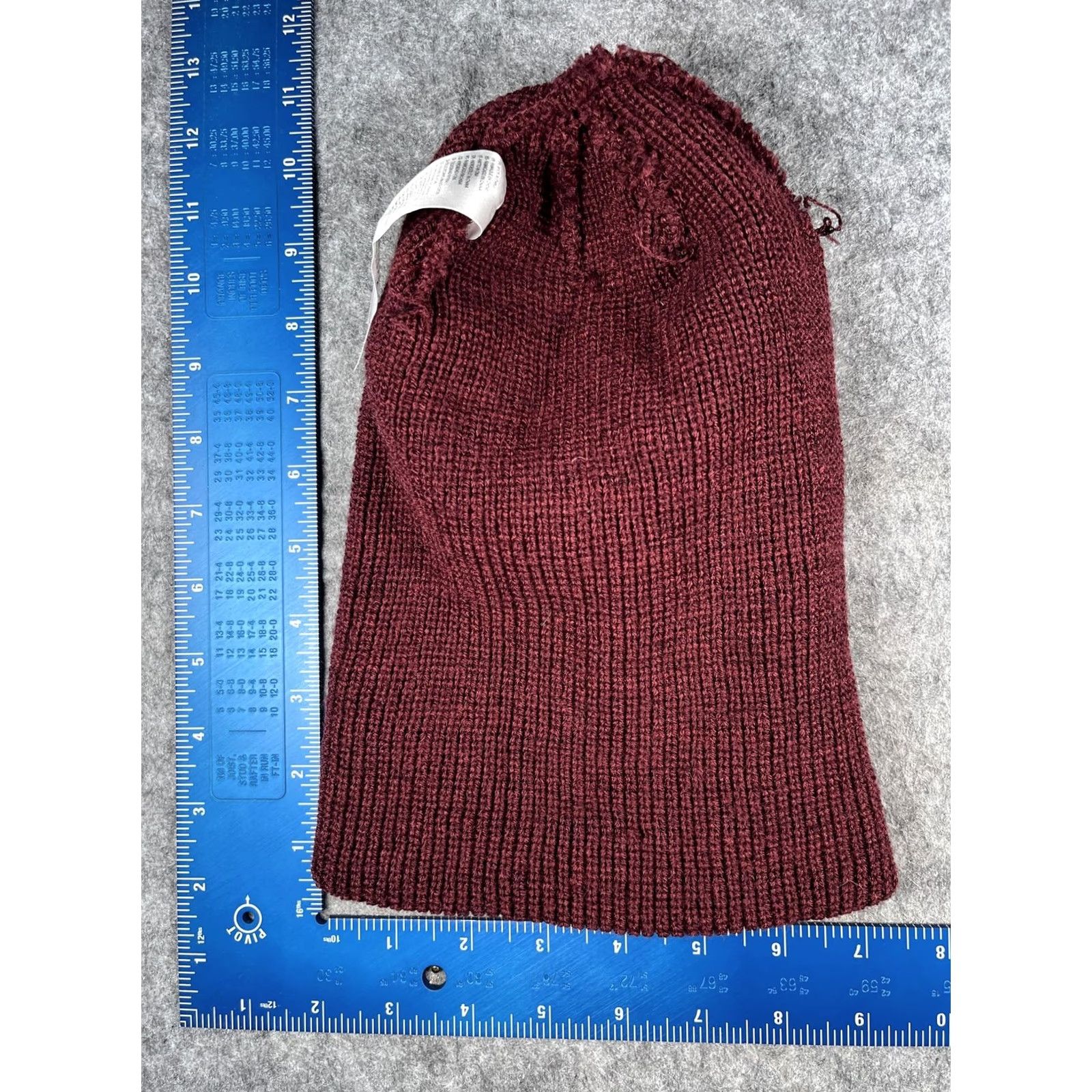 Vintage Chaos Hat Beanie Mens One Size Red Knit Cuffed Stretch Winter Casual Warm Size ONE SIZE - 6 Thumbnail