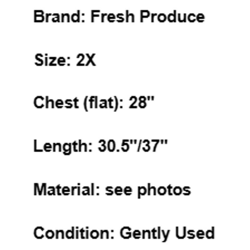 Other Fresh Produce Tunic Top 2X Oversized Asymmetrical Lagenlook Size XXL / US 16-18 / IT 52-54 - 7 Thumbnail