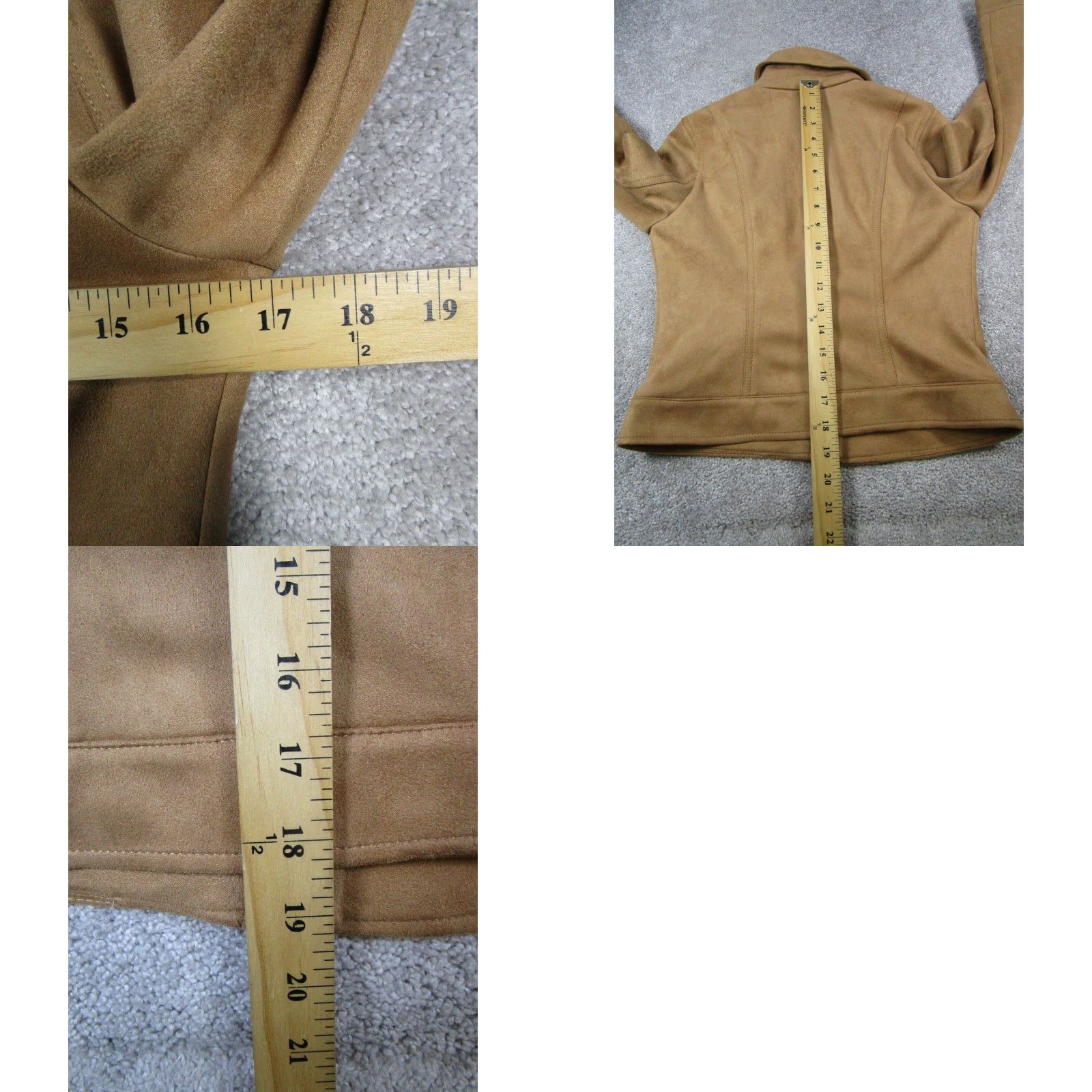 White House Black Market White House Black Market Jacket Womens Small Brown Suede Jacket Mens? Size S / US 4 / IT 40 - 8 Thumbnail