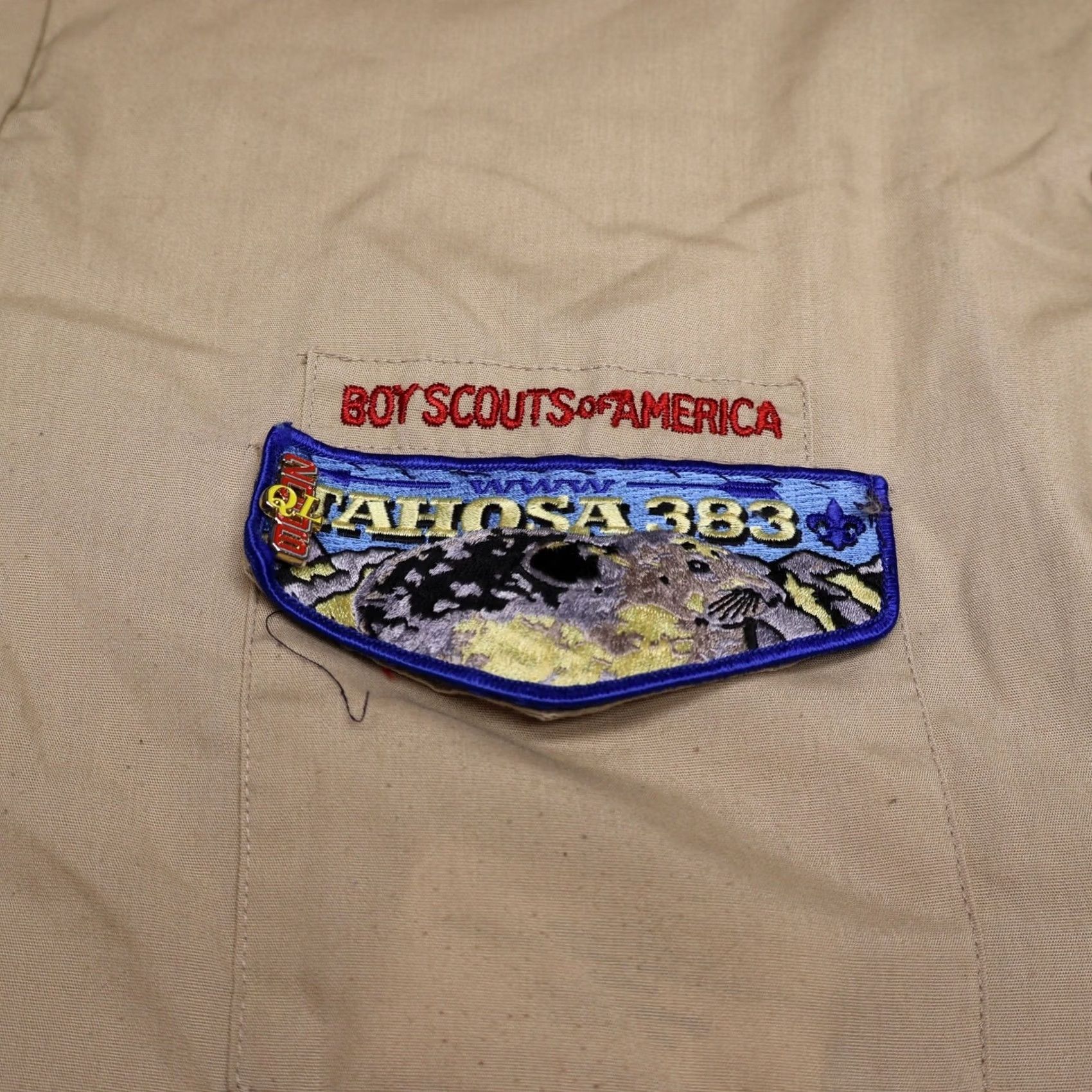 Vintage Boy Scouts of America Shirt Men XL Beige Official Patches Scoutmaster Uniform Size US XL / EU 56 / 4 - 3 Thumbnail
