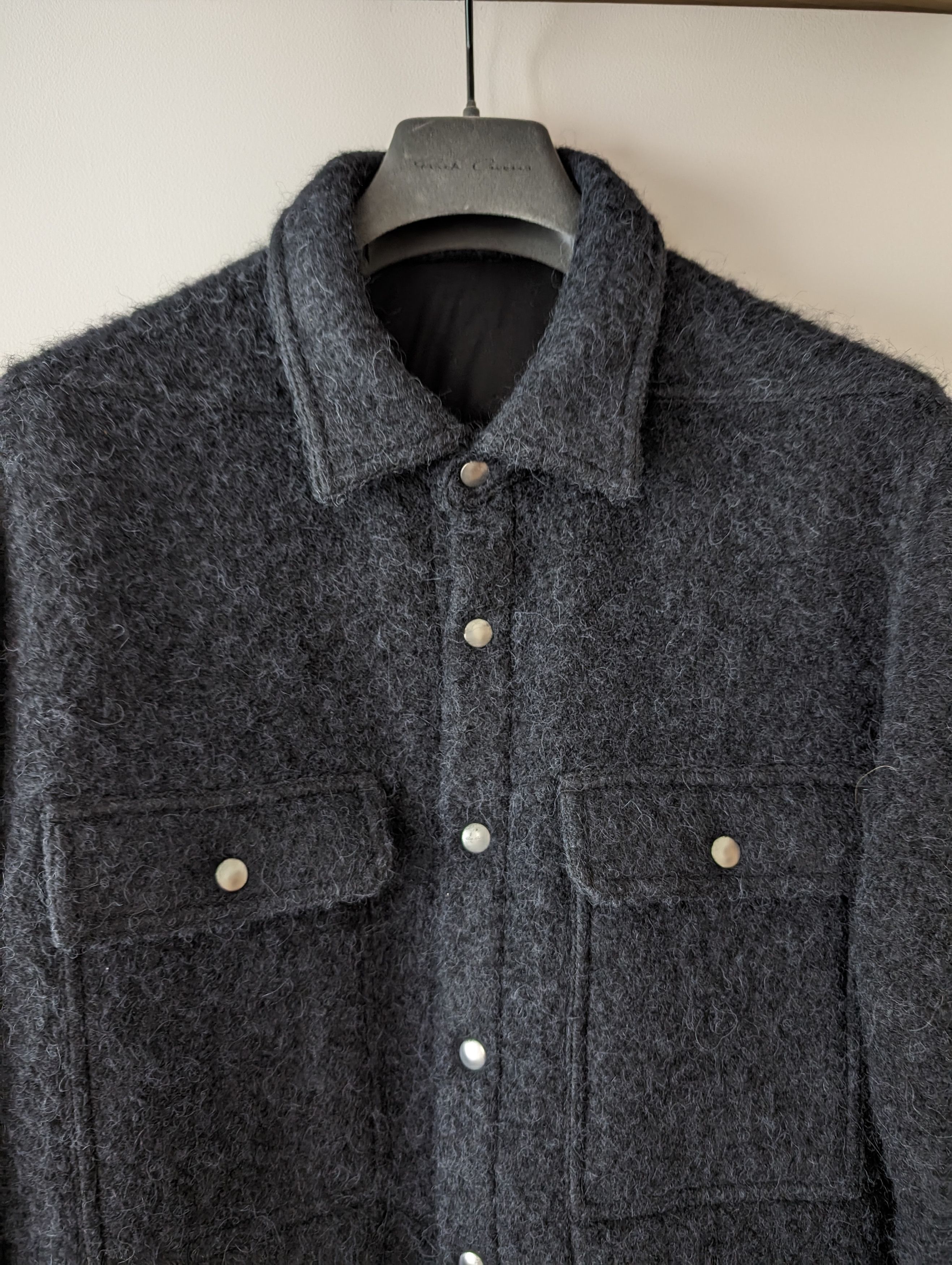 Rick Owens FW21 Alpaca/Mohair Outershirt Size US M / EU 48-50 / 2 - 3 Thumbnail