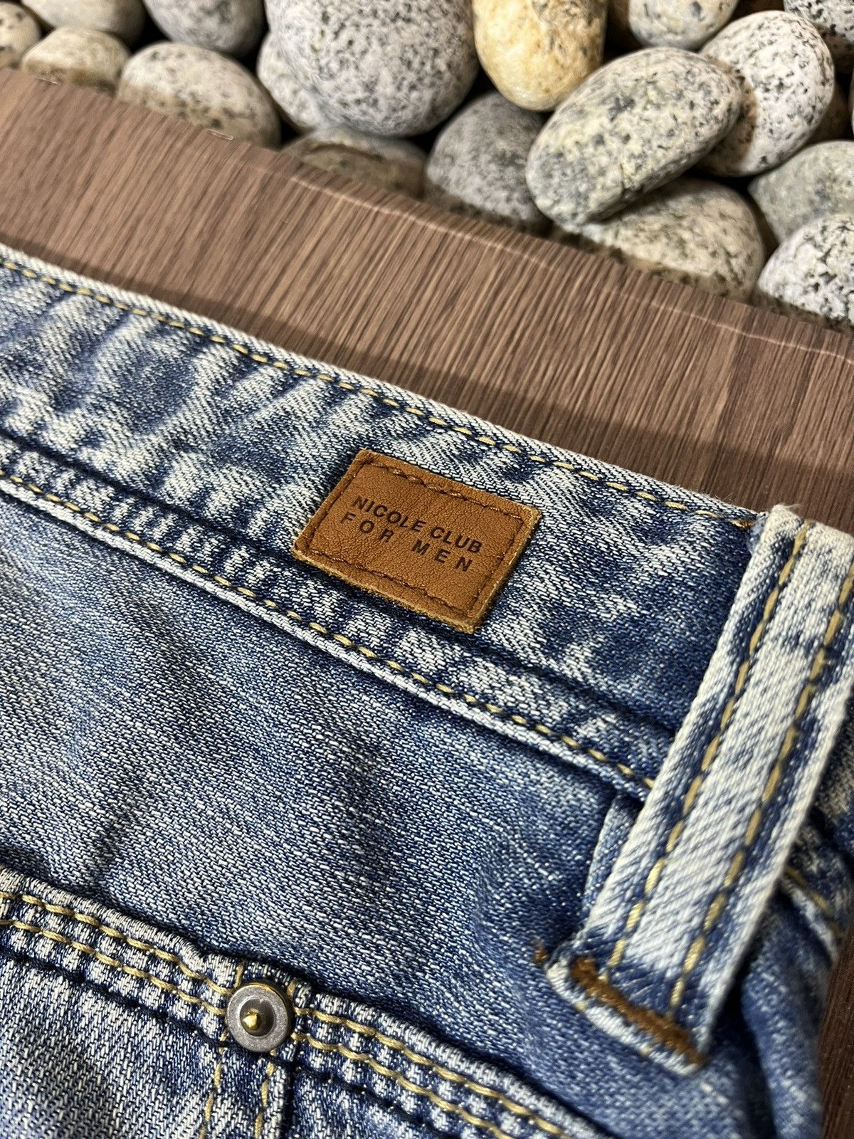 Japanese Brand × Nicole Club Nicole Club For Men Patchwork Jeans Size US 33 - 10 Thumbnail