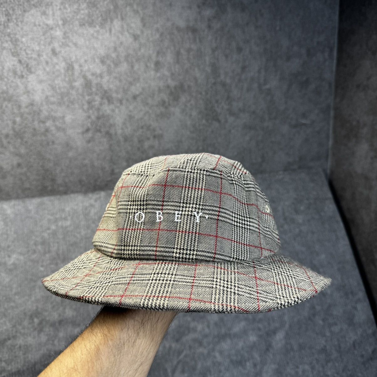 Obey Obey Bucket Hat Plaid S/M Size ONE SIZE - 1 Thumbnail