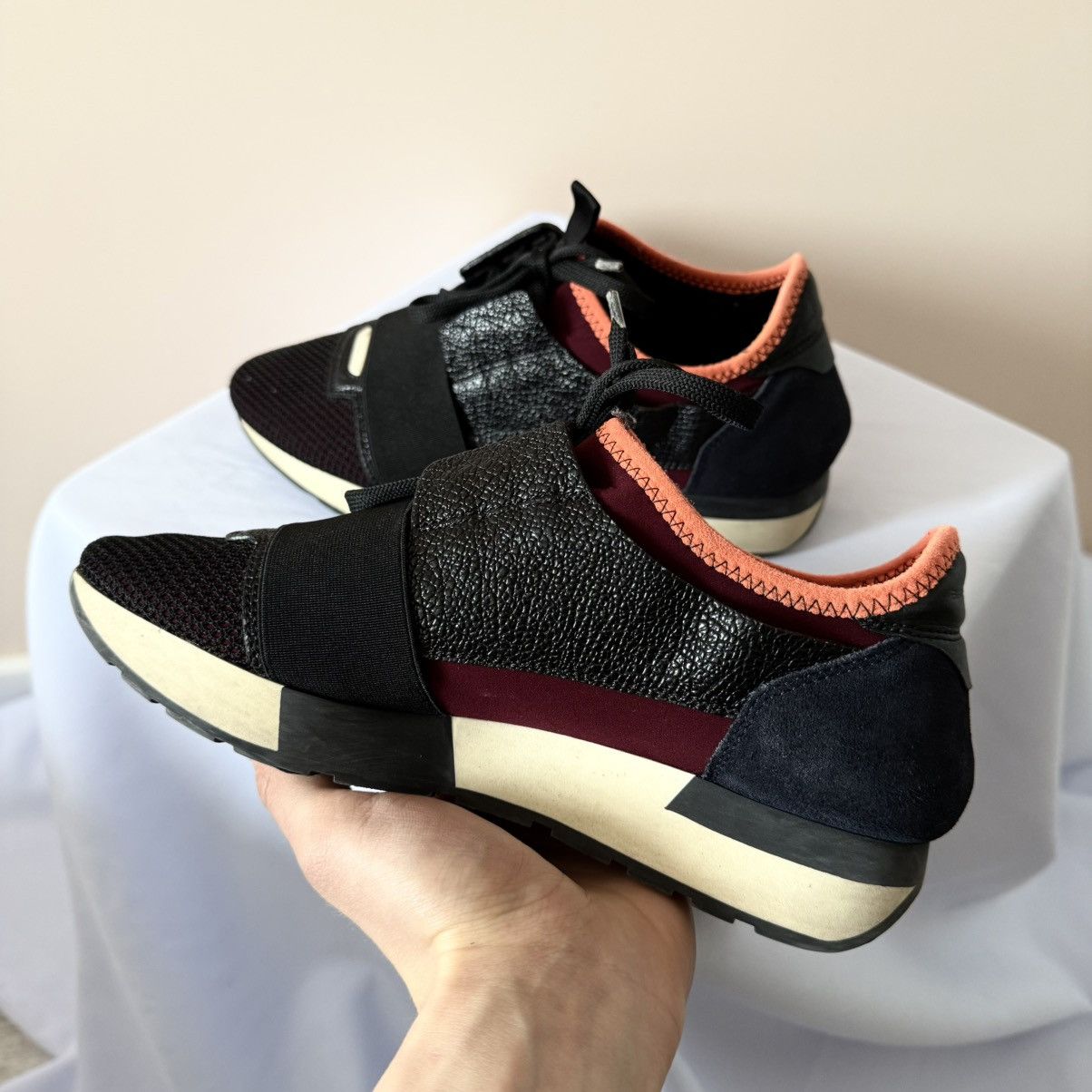 Balenciaga Balenciaga Race Runner Mesh Leather Drip Sneakers Shoes Y2K Size US 7 / IT 37 - 6 Thumbnail