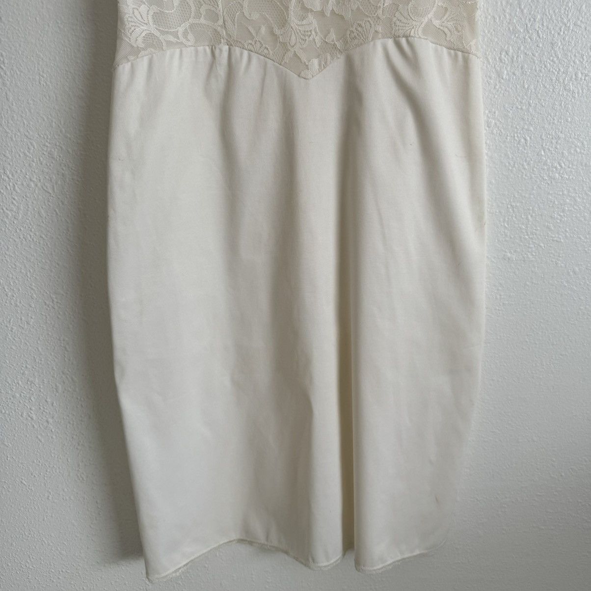 Vintage VANITY FAIR Vintage 50s White Lace Slip Petticoat Dress Size S / US 4 / IT 40 - 3 Thumbnail
