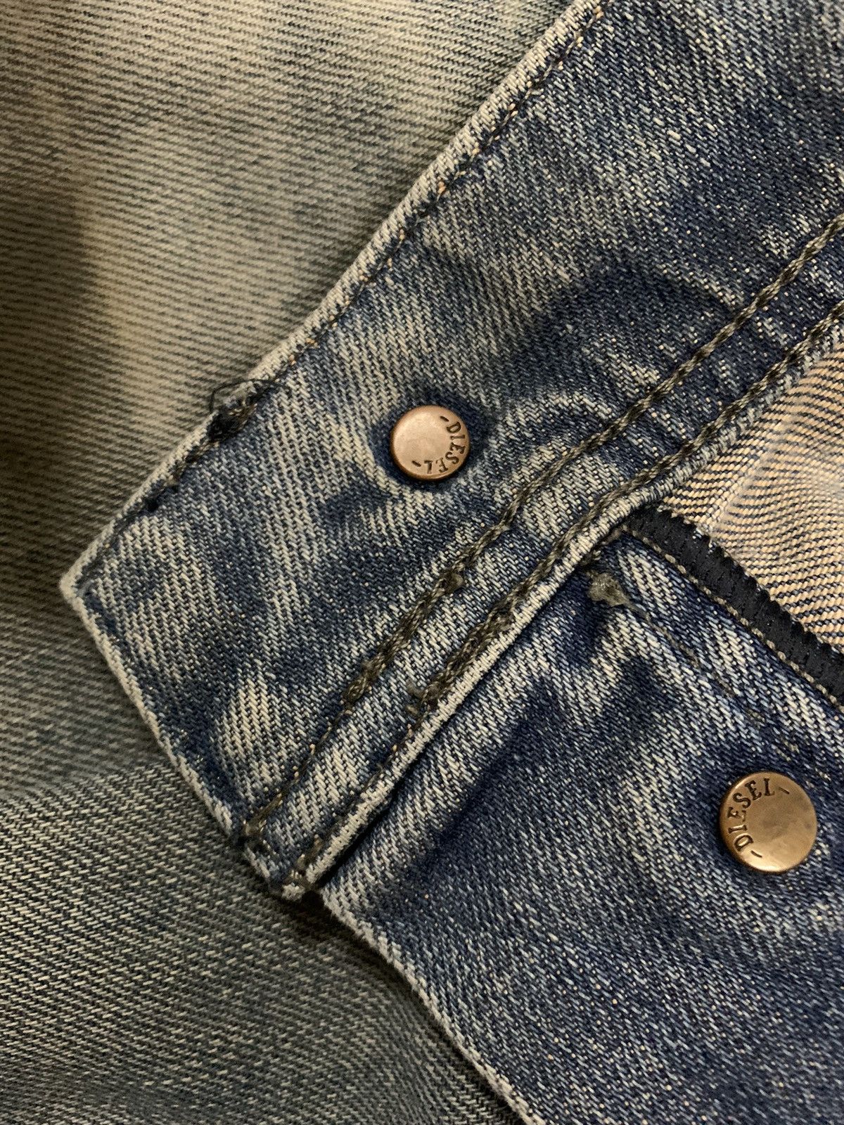 Diesel Vintage Diesel Industry Tepphar Mud Wash Ripped Grunge Jeans Size US 32 / EU 48 - 5 Thumbnail