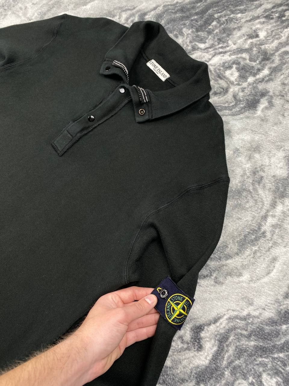 Stone Island Vintage Stone Island 1/4 Zip Half Button 2007 Sweatshirt Men Size US XL / EU 56 / 4 - 2 Thumbnail