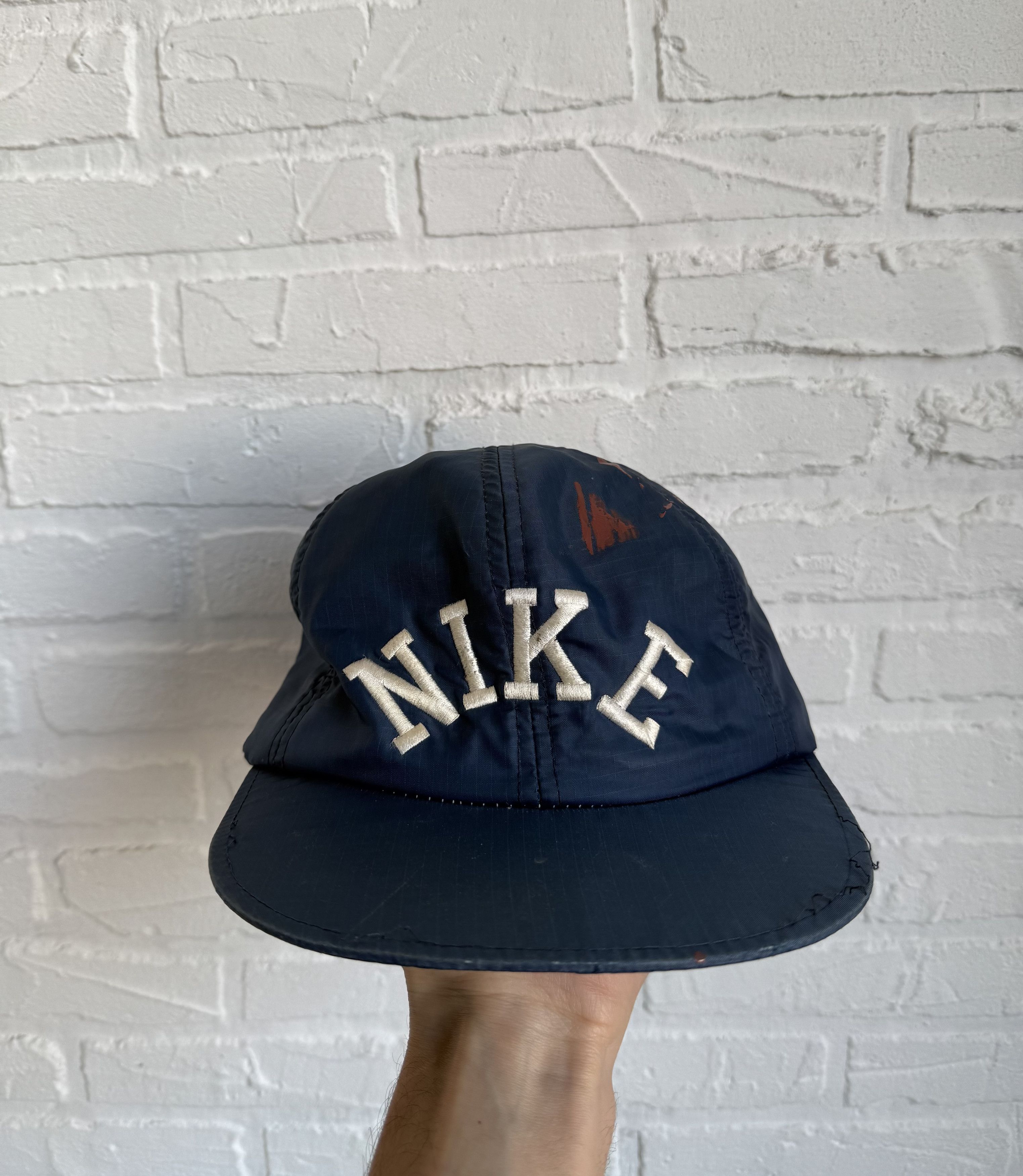 Nike × Vintage RARE vintage 80s Nike yupoong nylon snapback cap Size ONE SIZE - 1 Thumbnail