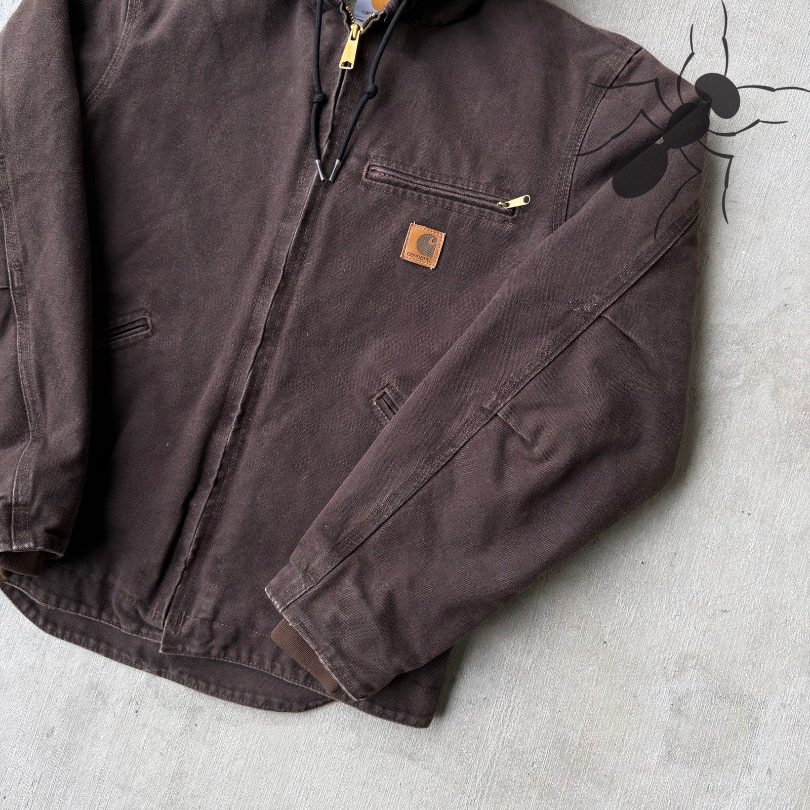 Carhartt × Vintage Carhartt J141 DKB brown Sierra work wear jacket Size US S / EU 44-46 / 1 - 4 Thumbnail