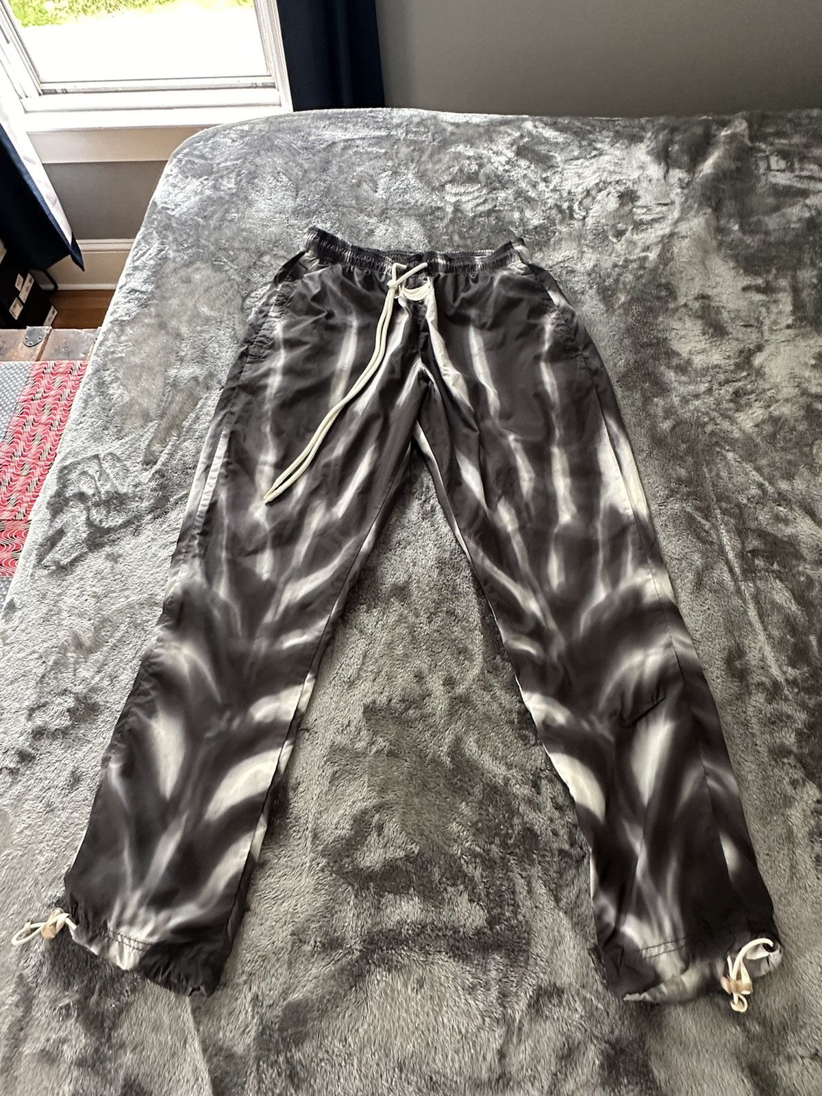 image of Fear Of God All Over Print Pants Size M in Black, Men's