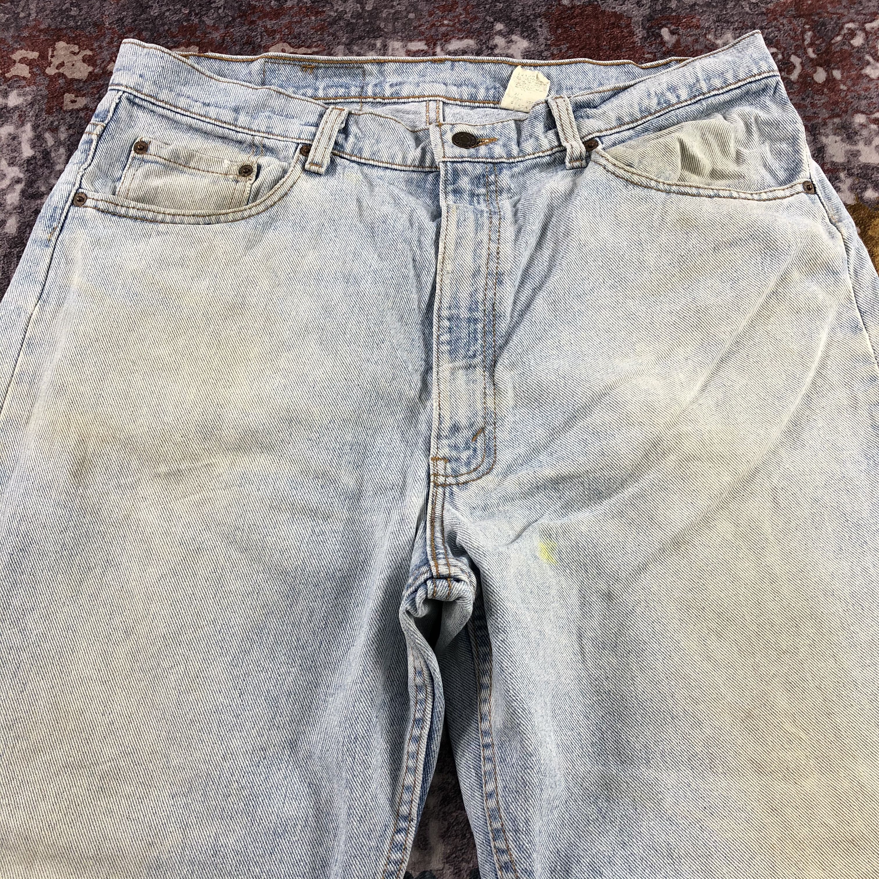 Levi's × Vintage Vintage 90s Light Wash Levis 554 Jeans-JM3165 Size US 37 - 3 Thumbnail