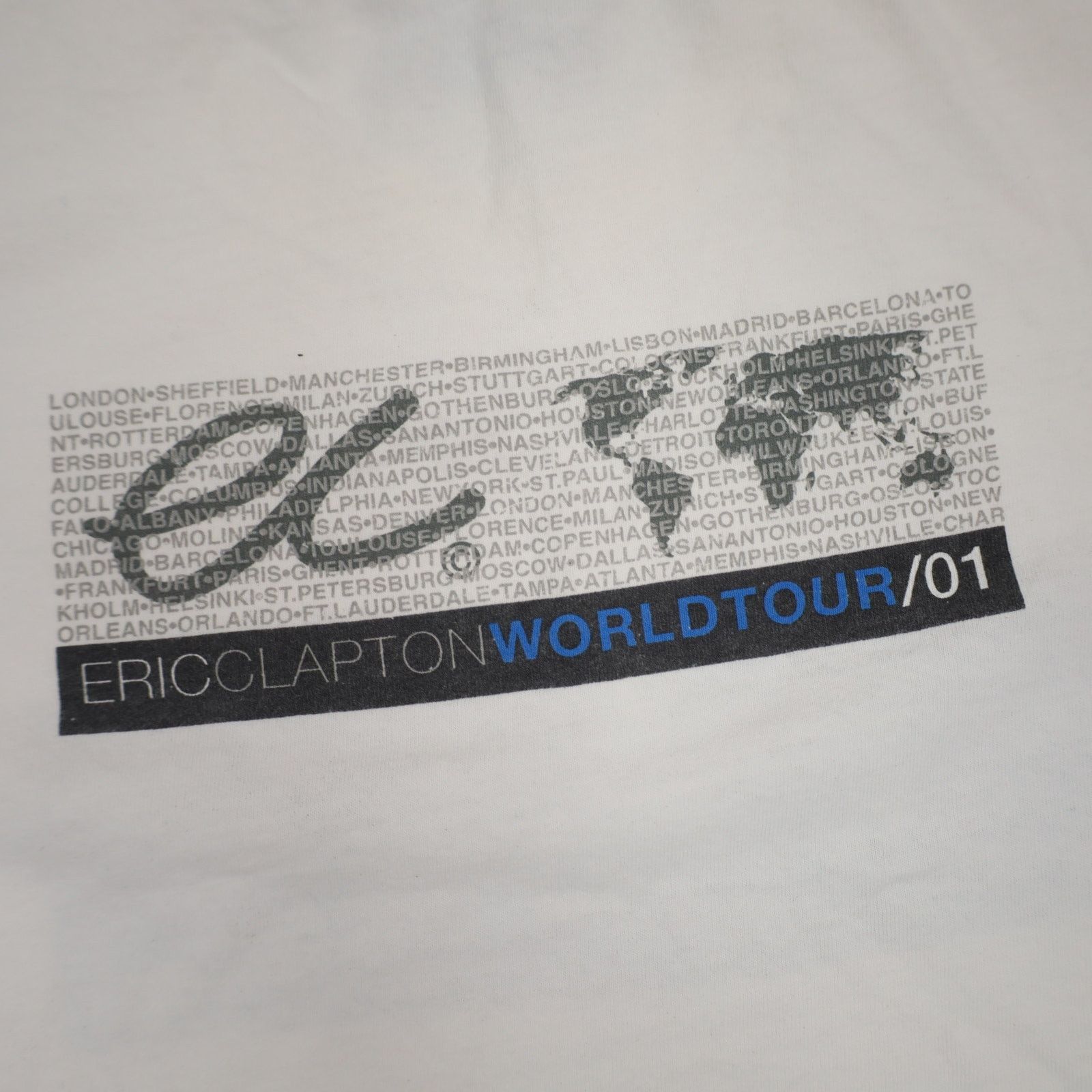 Band Tees × Vintage Vintage 2001 Eric Clapton World Tour Graphic T Shirt Size US XL / EU 56 / 4 - 10 Thumbnail