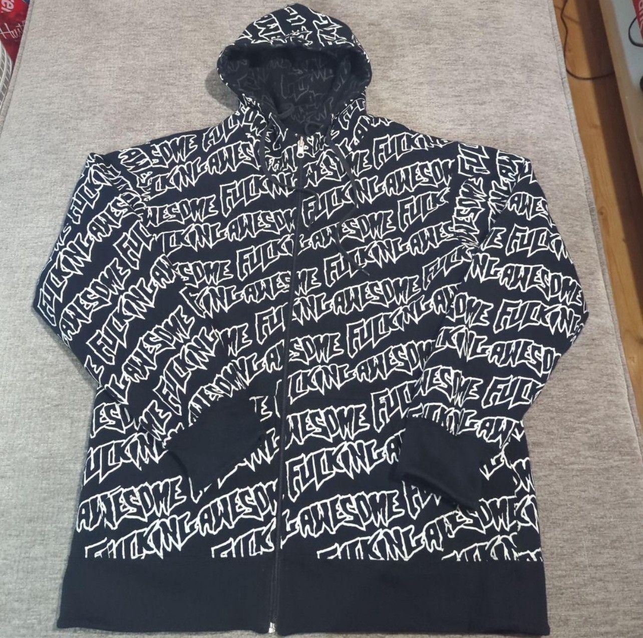 Fucking Awesome Fucking awesome all over logo zip hoodie Size US L / EU 52-54 / 3 - 1 Thumbnail