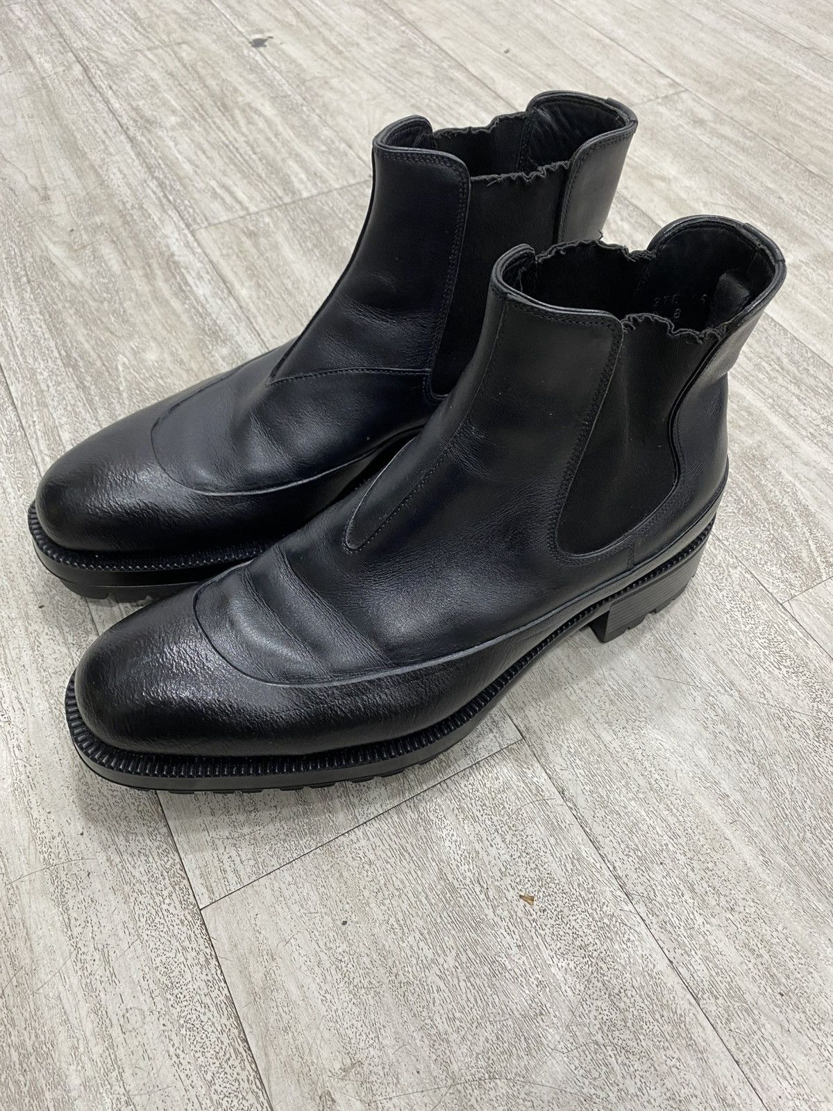 Prada Prada fw12 ruber chelsea boots leather Size US 10 / EU 43 - 4 Thumbnail