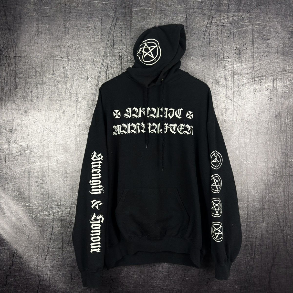 Band Tees Vintage 2001 satanic warmaster strength and honour hoodie Size US XXL / EU 58 / 5 - 1 Thumbnail