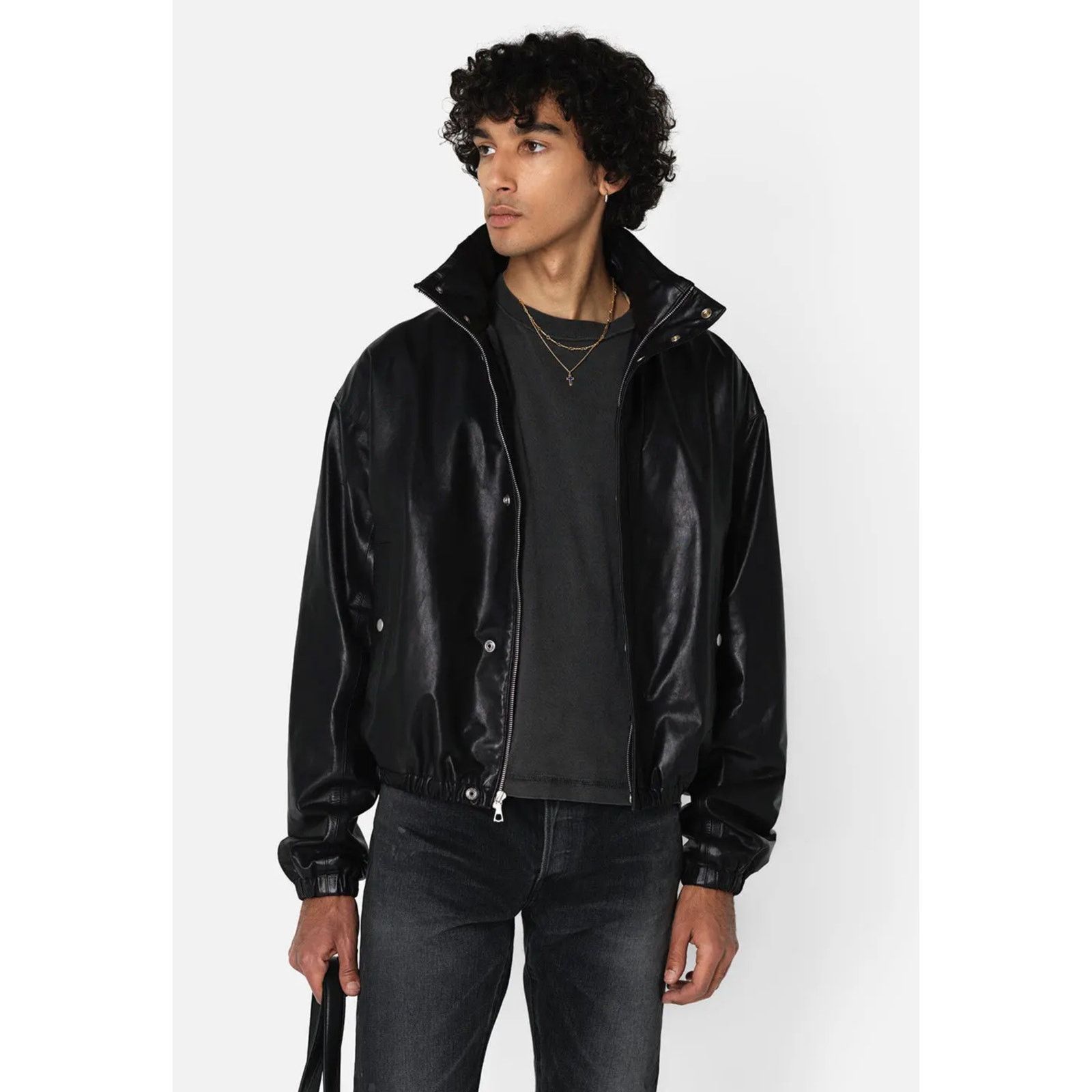 John Elliott $1,998 NWT John Elliott Leather Jumper Jacket | Sz M Size US M / EU 48-50 / 2 - 2 Thumbnail