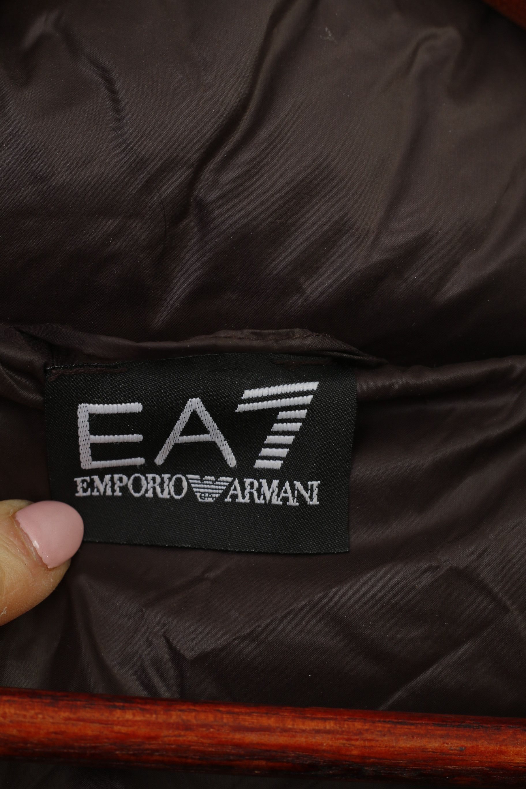 Emporio Armani Emporio Armani Woman M Jacket Brown Shiny Nylon 0168 Size M / US 6-8 / IT 42-44 - 7 Thumbnail