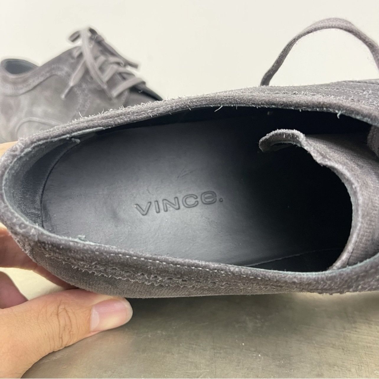 Vince VINCE Pryce Suede Wingtip Oxford Lace Up Shoes $395 Size US 12 / EU 45 - 7 Thumbnail