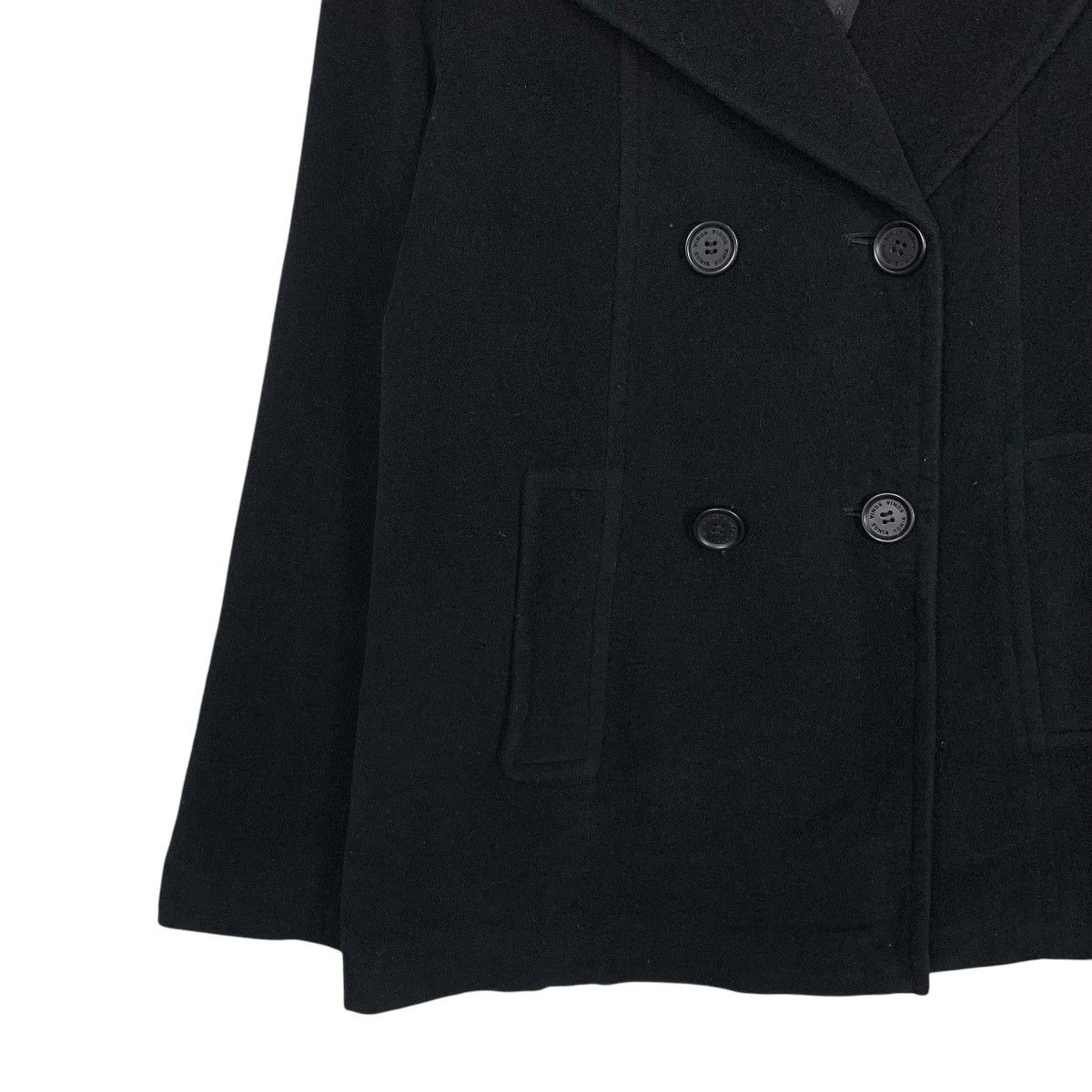 Sonia Rykiel SONIA RYKIEL Double Breast Wool Coat Fur Neck #1839-C80 Size S / US 4 / IT 40 - 3 Thumbnail