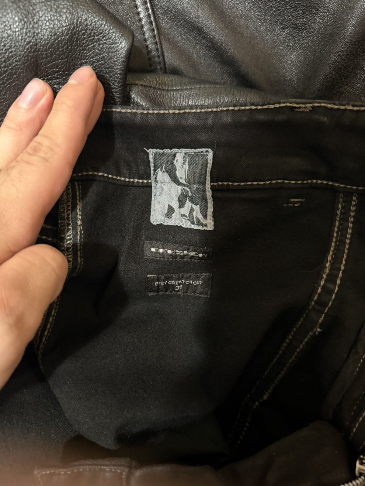 Rick Owens Drkshdw Rick Owens Drkshdw Easy Creatch Size US 31 - 5 Thumbnail