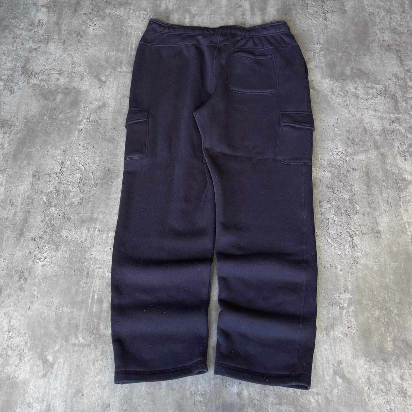 Japanese Brand × Vintage Vintage Y2K Navy Blue Baggy Cargo Essential Opium Sweatpants Size US 40 / EU 56 - 2 Thumbnail