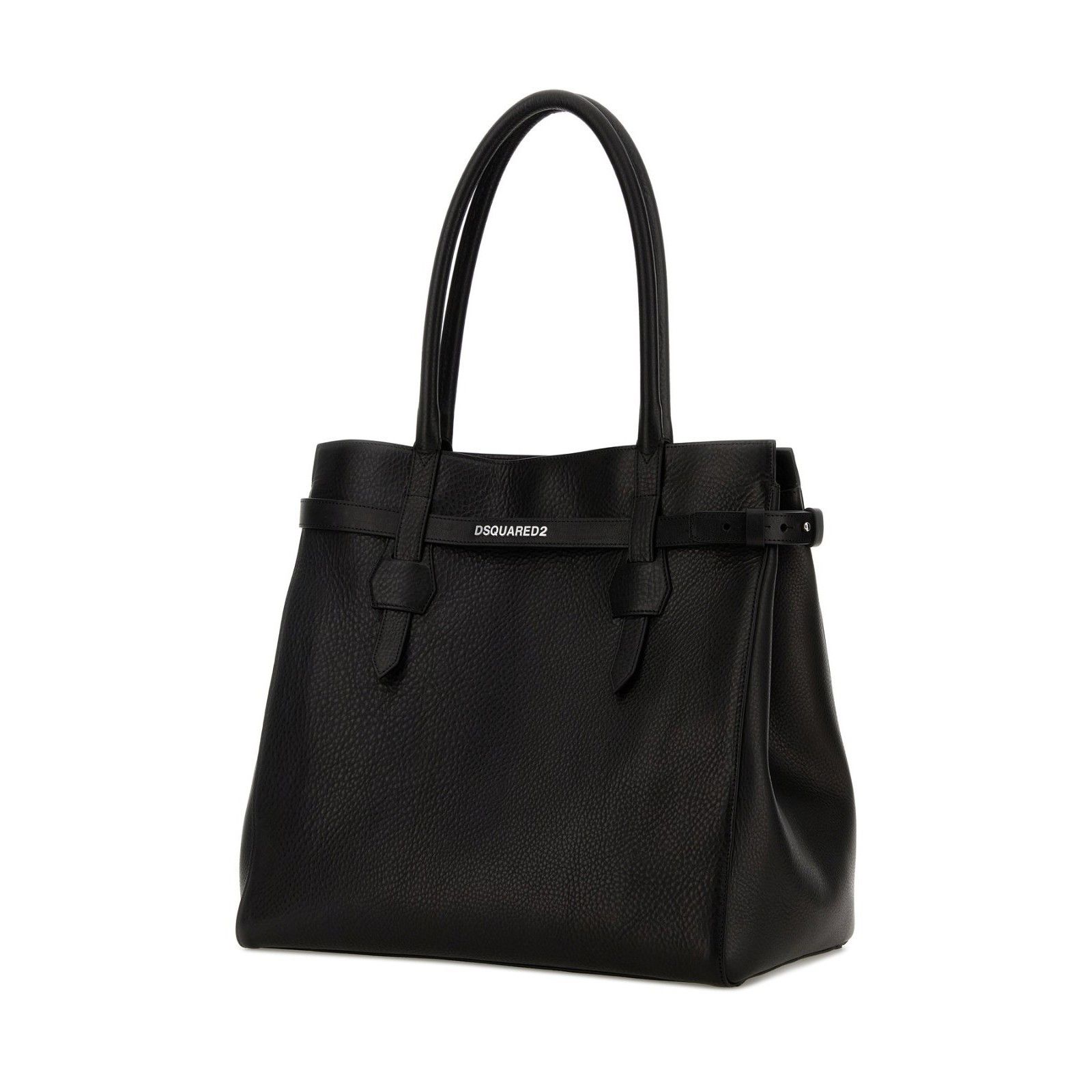 Dsquared2 DSQUARED2 Black Leather Top Handle Bag New & Authentic Size ONE SIZE - 2 Thumbnail