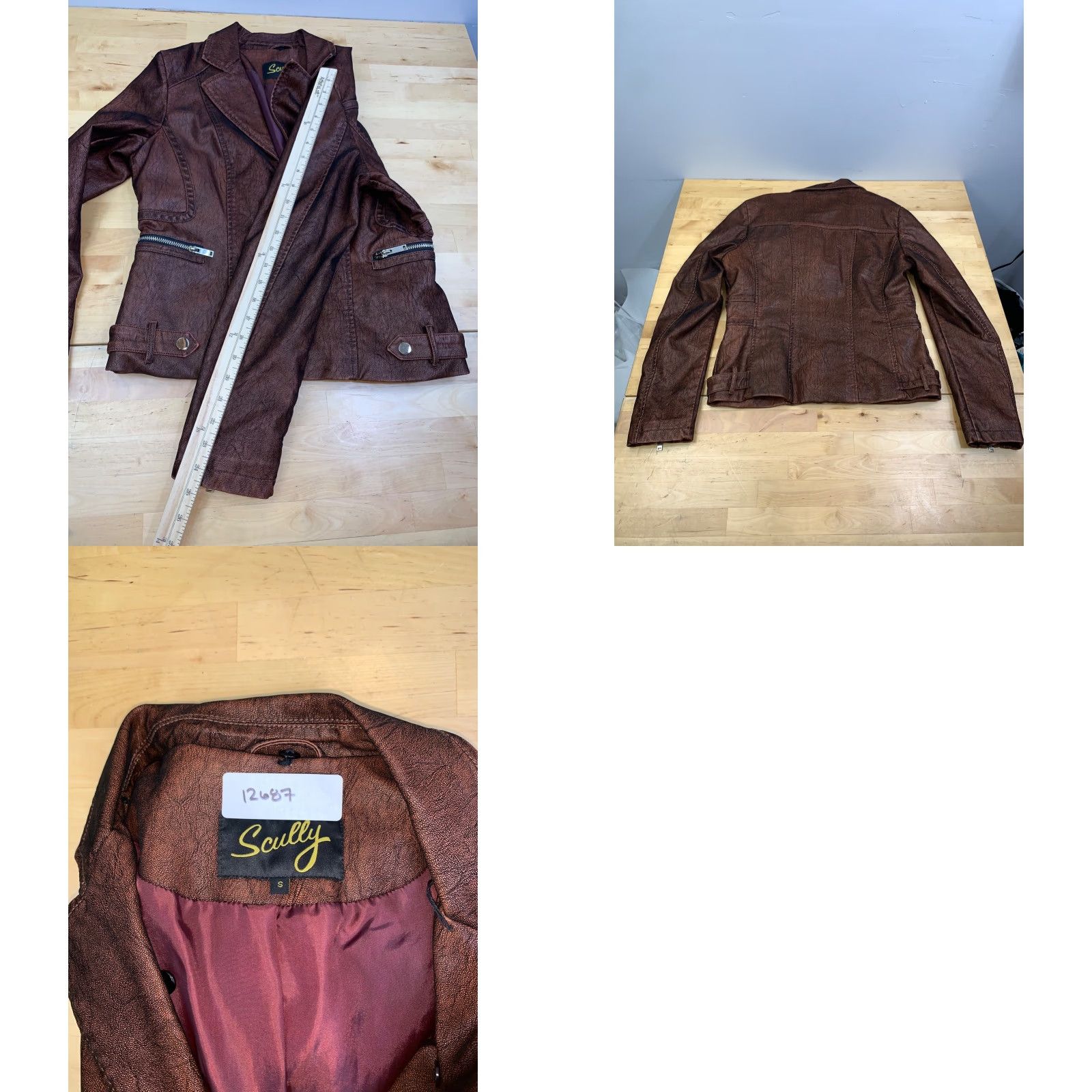 Scully Vintage Scully Western Jacket Womens S Brown Pockets Zip Size S / US 4 / IT 40 - 8 Thumbnail