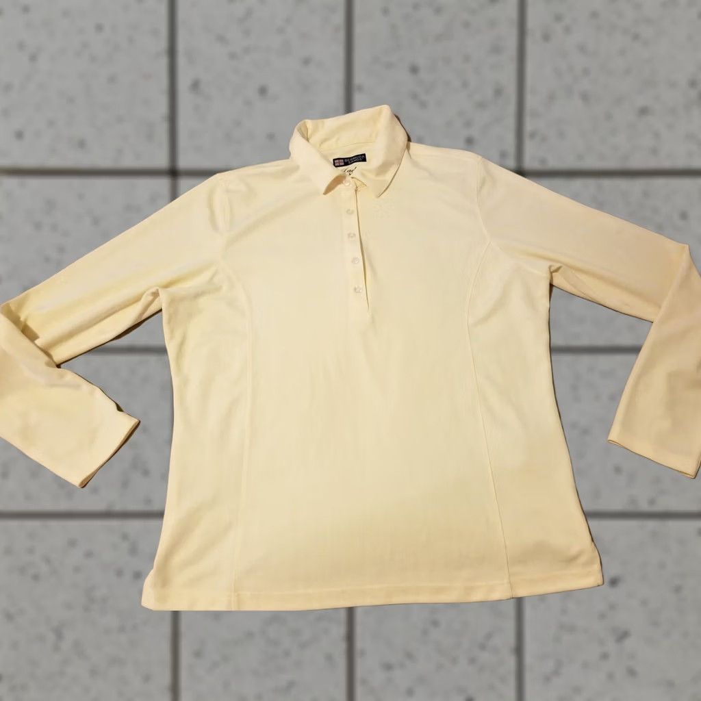 Vintage Bermuda Sands Shirt Womens M Yellow Polo Athletic Long Sleeve Golf Size M / US 6-8 / IT 42-44 - 1 Thumbnail