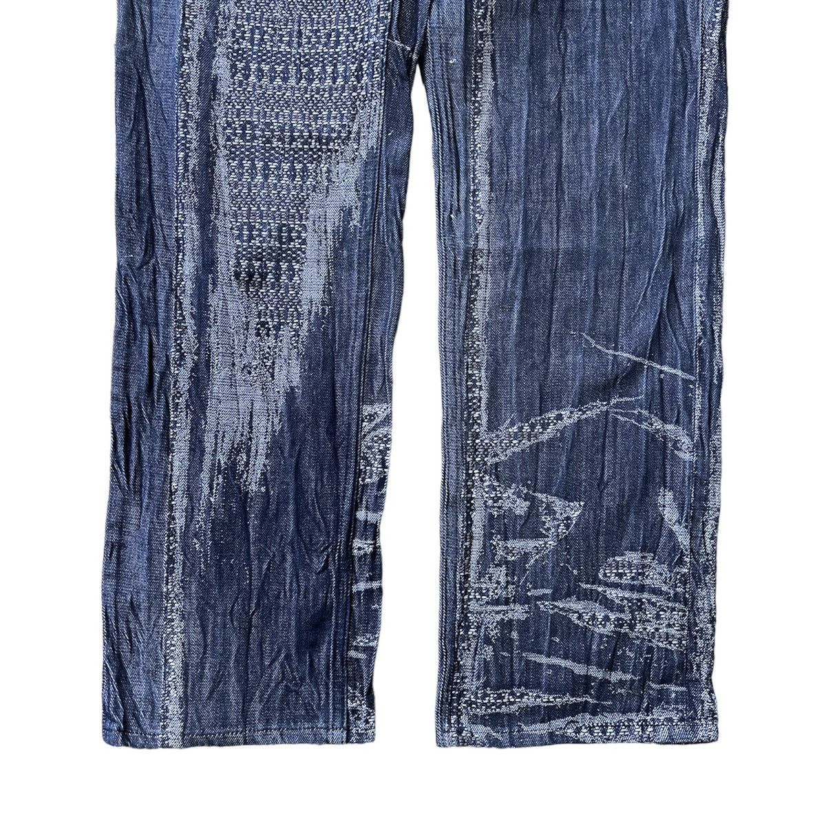 Issey Miyake × Vintage Vintage Issey Miyake Men Sashiko Denim Pants Size US 33 - 5 Thumbnail