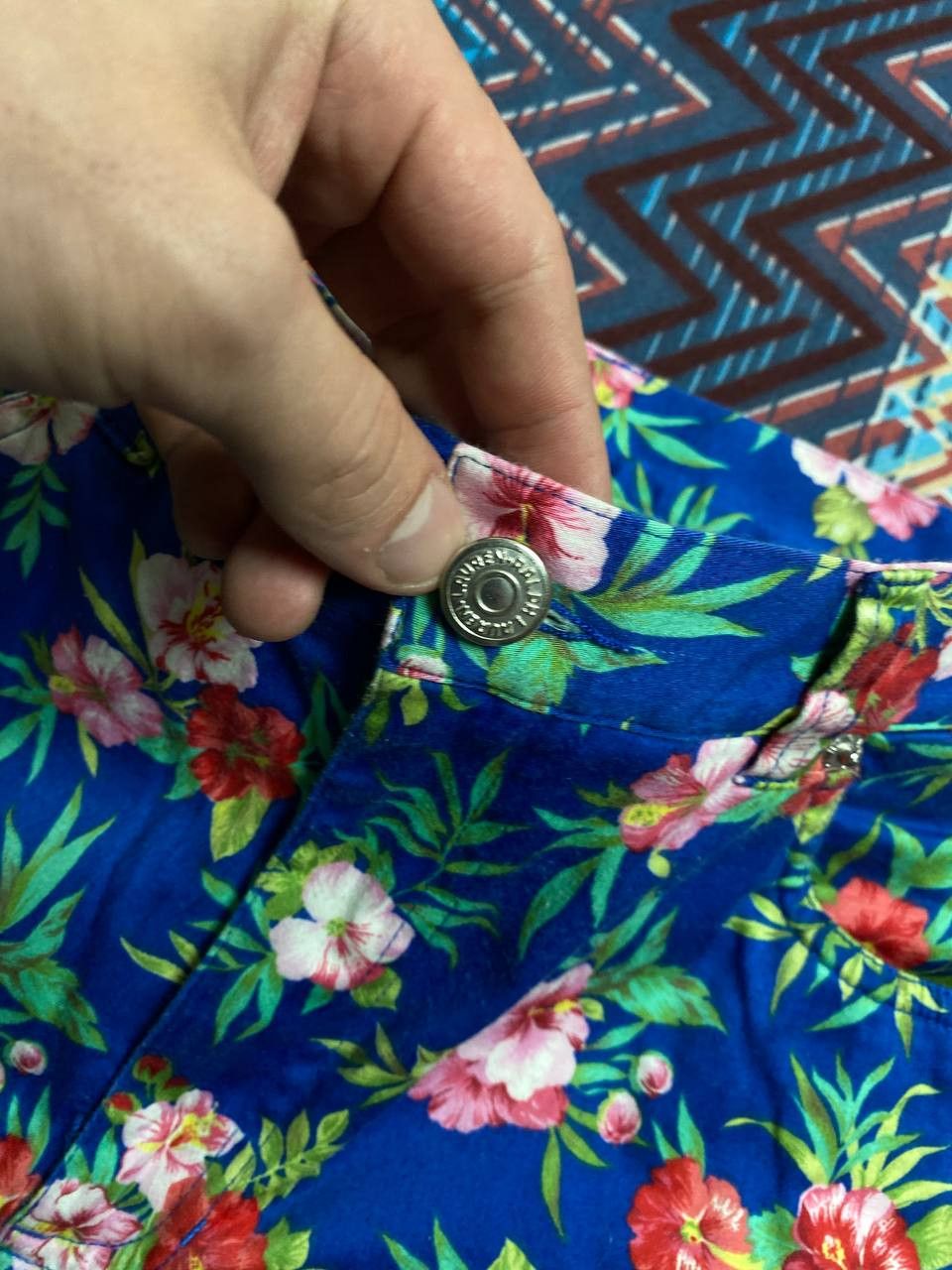 Lauren Ralph Lauren Vintage blue flowers print Pants Y2K Lauren Ralph Lauren Size 30" / US 8 / IT 44 - 4 Thumbnail