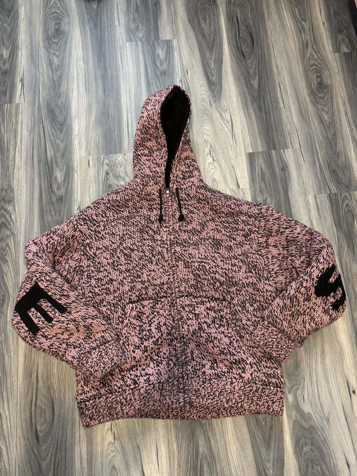 Supreme Supreme Faux Shearling Zip up Hooded Sweatshirt Pink Size US L / EU 52-54 / 3 - 1 Thumbnail