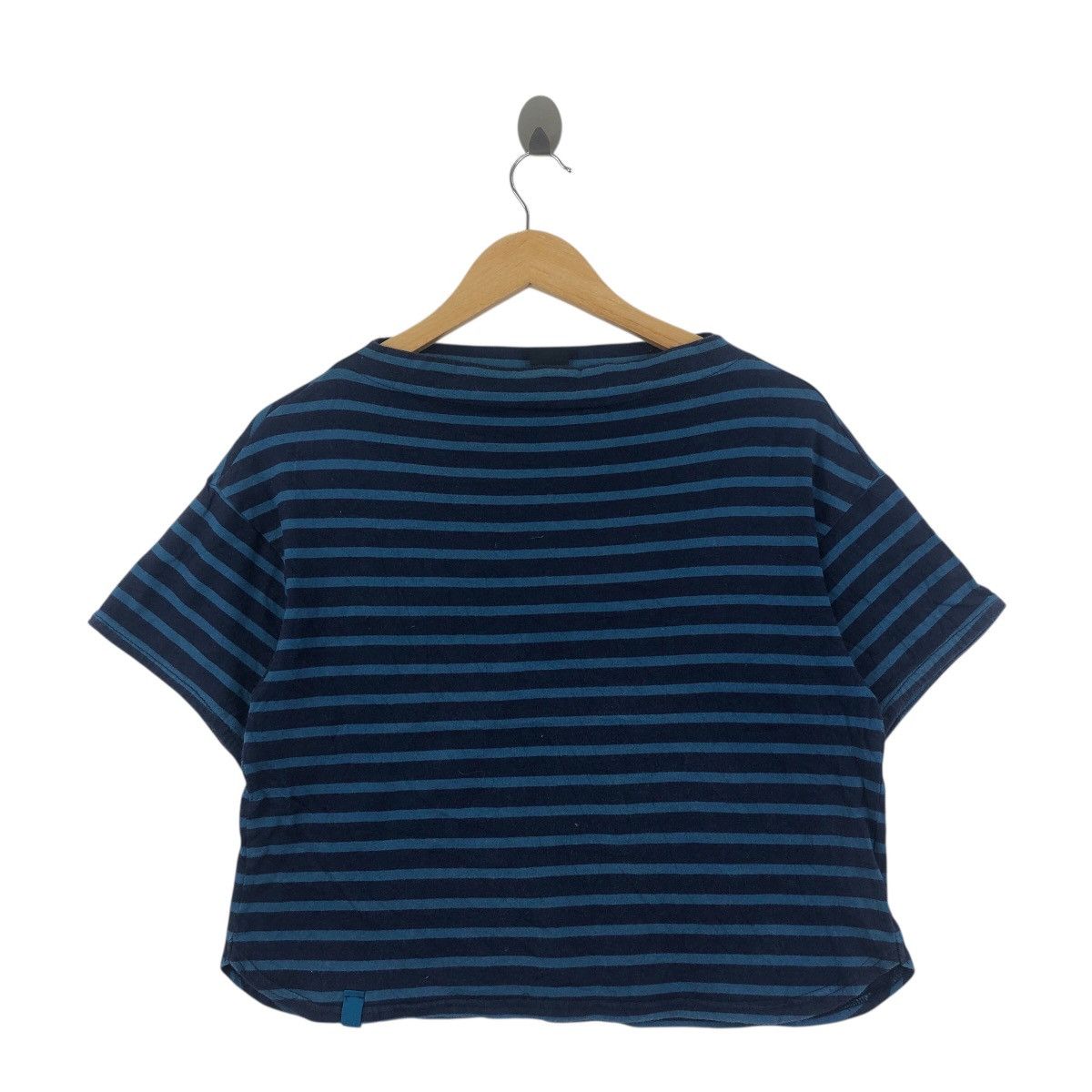 Vintage CHAMBRE DE CHARME Made In Japan Stripes Crop Shirt Size ONE SIZE - 1 Thumbnail
