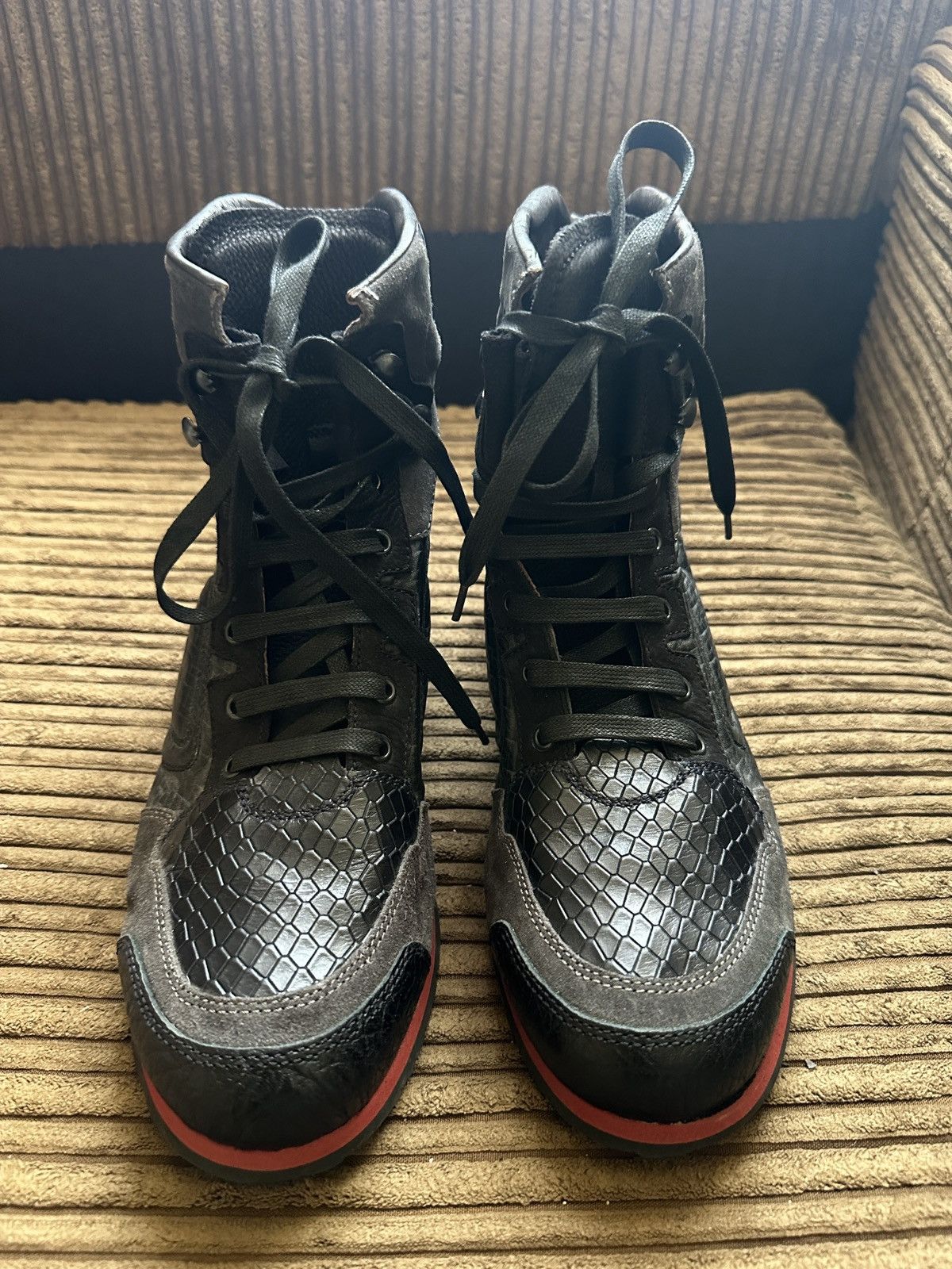 Lanvin Lanvin A/W 2012 Neo Trainer High-Top Sneaker Boots Size US 8 / EU 41 - 1 Thumbnail