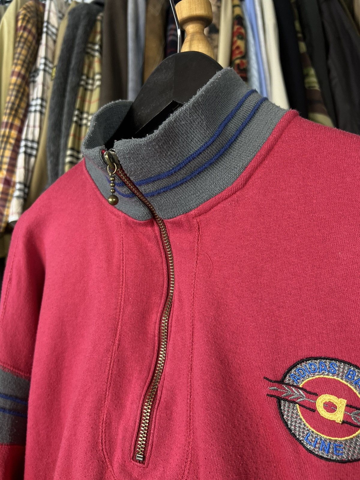Vintage Vintage Adidas Half Zip Sweatshirt Size S - M (4) Size US M / EU 48-50 / 2 - 7 Thumbnail