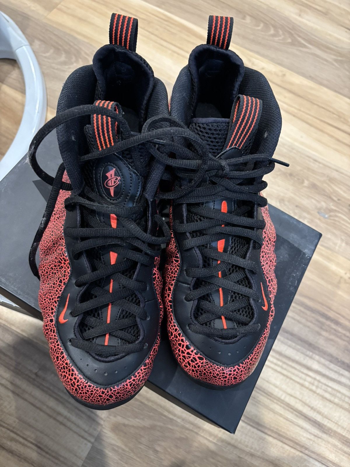 Nike Nike Foamposite One Cracked Lava Size US 11.5 / EU 44-45 - 3 Thumbnail