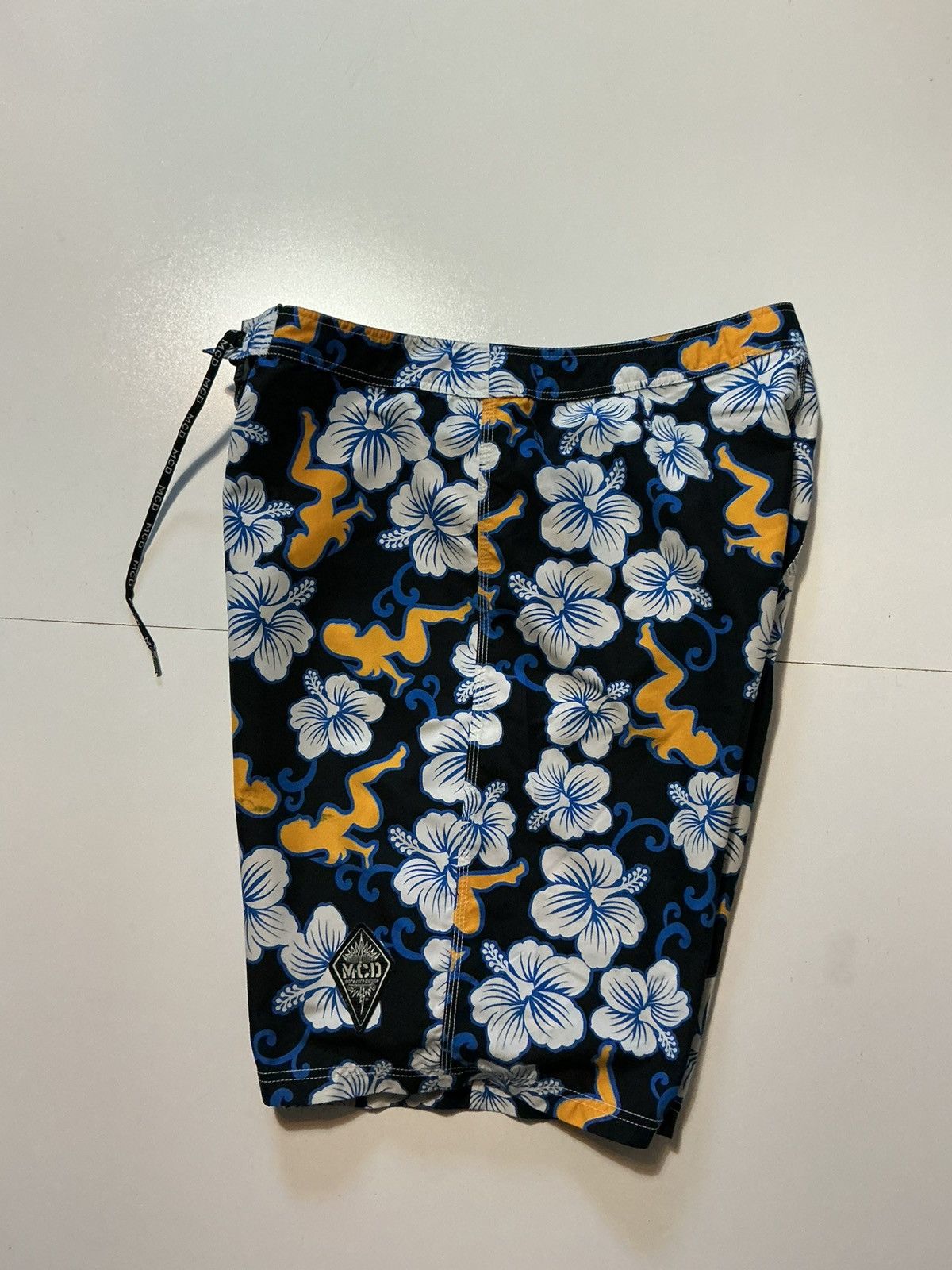 Other VTG Y2K MCD More Core Division Hibiscus Surf Board Shorts Size US 38 / EU 54 - 4 Thumbnail