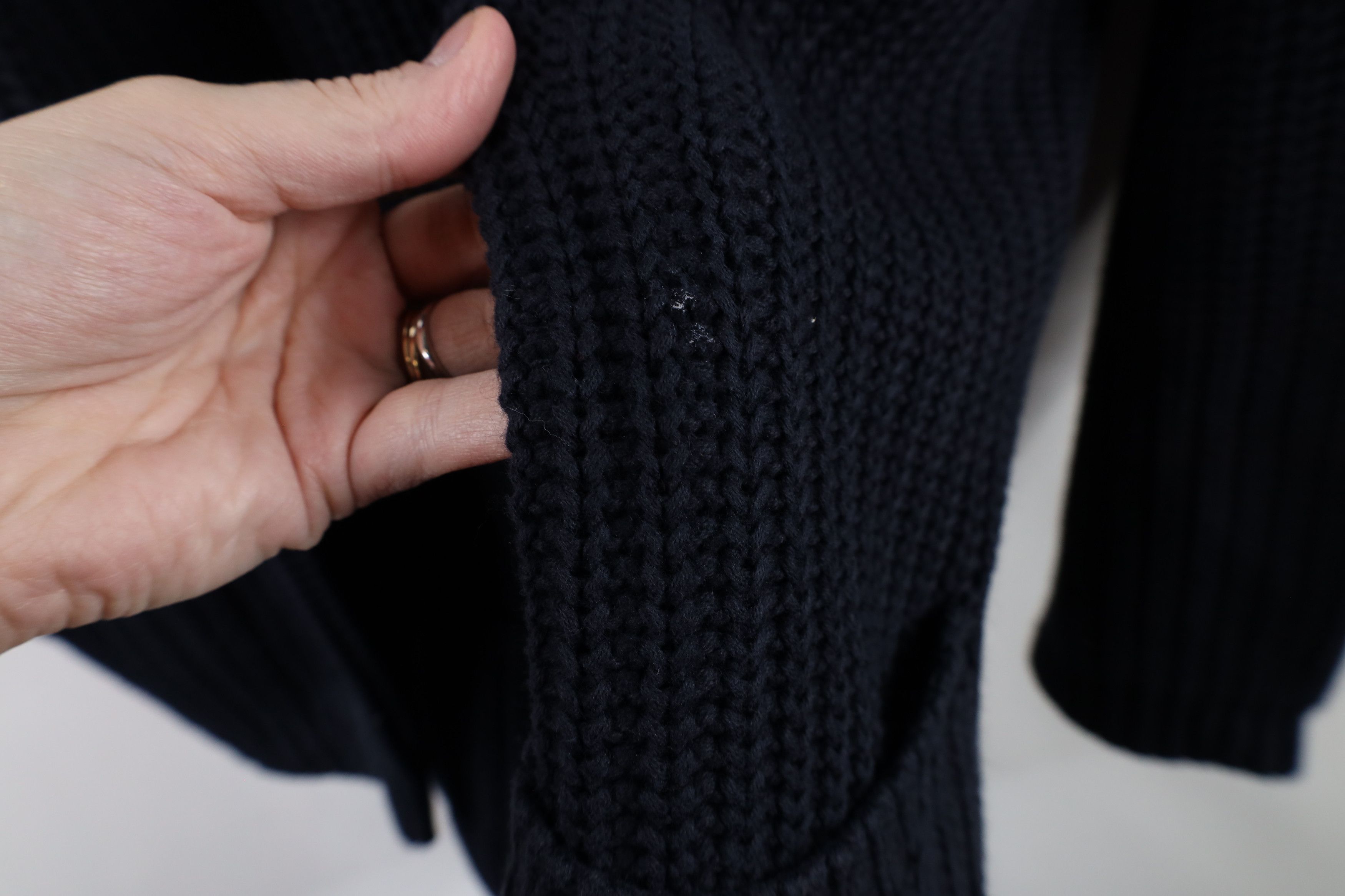Vintage Vintage 90s Streetwear Fit Ribbed Knit Cardigan Sweater Size M / US 6-8 / IT 42-44 - 6 Thumbnail