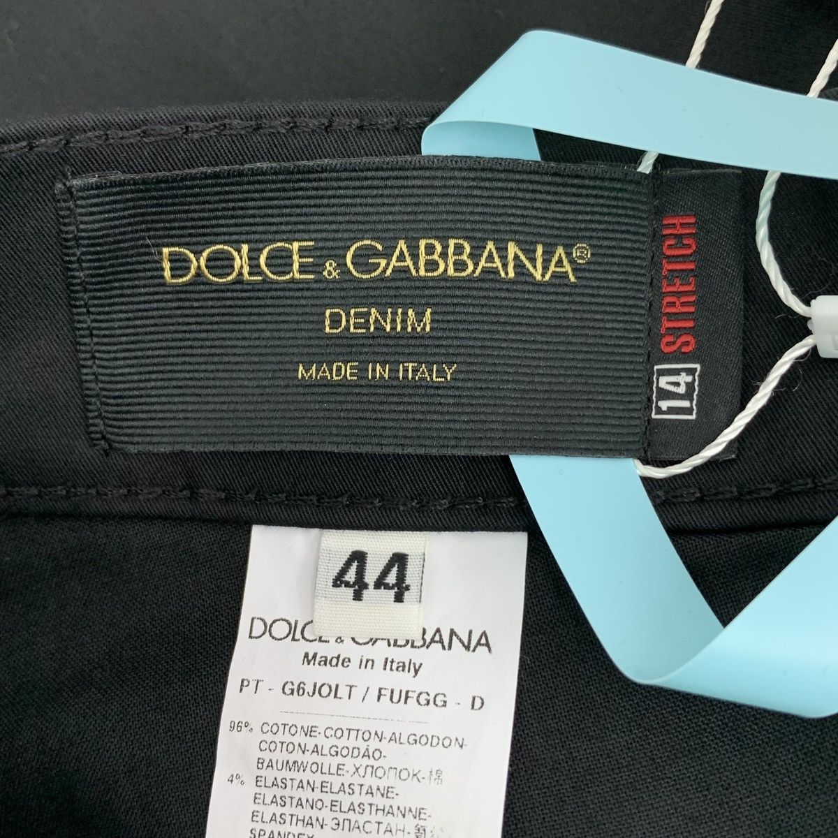 Dolce & Gabbana Dolce & Gabbana Black Cotton Casual Trousers K26WX Size US 30 / EU 46 - 7 Thumbnail