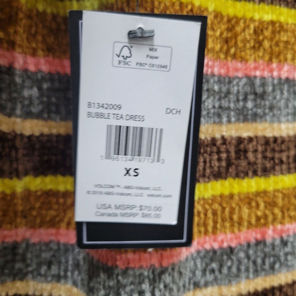 Volcom Volcom Women's Bubble Tea Dress Long-Sleeves XS NWT $70 Size XS / US 0-2 / IT 36-38 - 8 Thumbnail