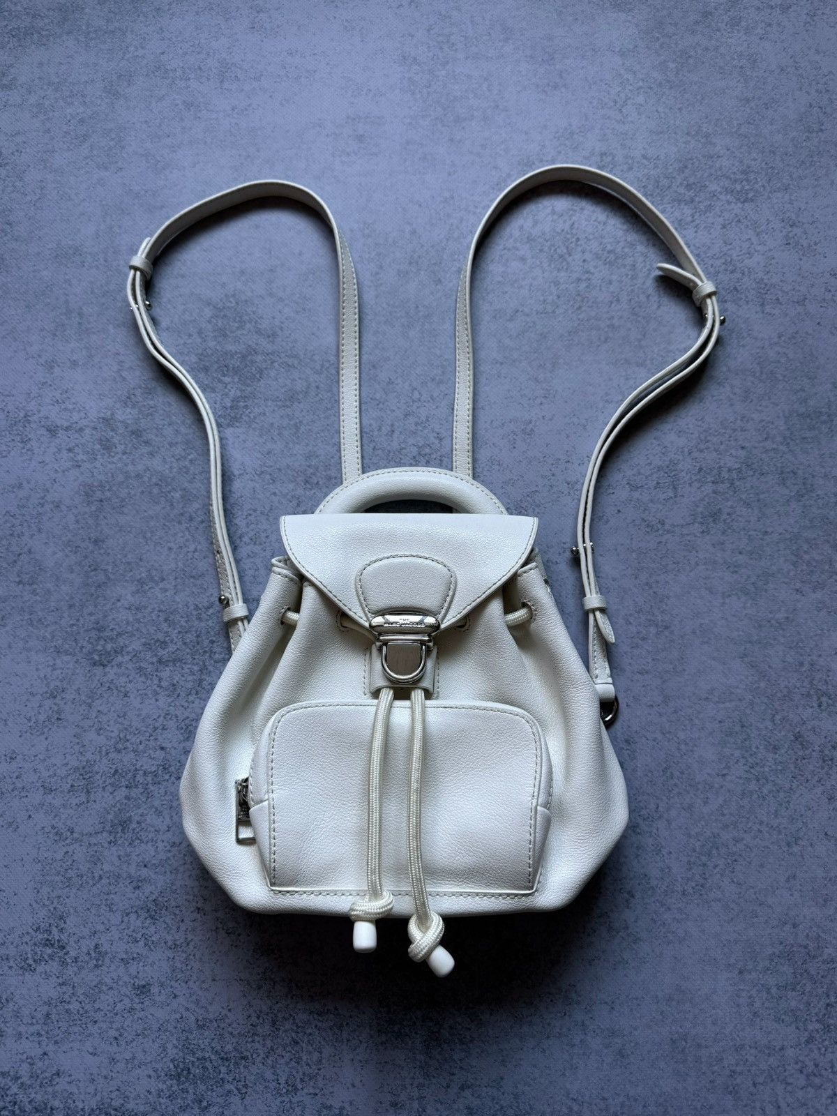 Designer Luxury Marc Jacobs Marc Jacobs The Bubble Backpack White Leather Mini Grailed