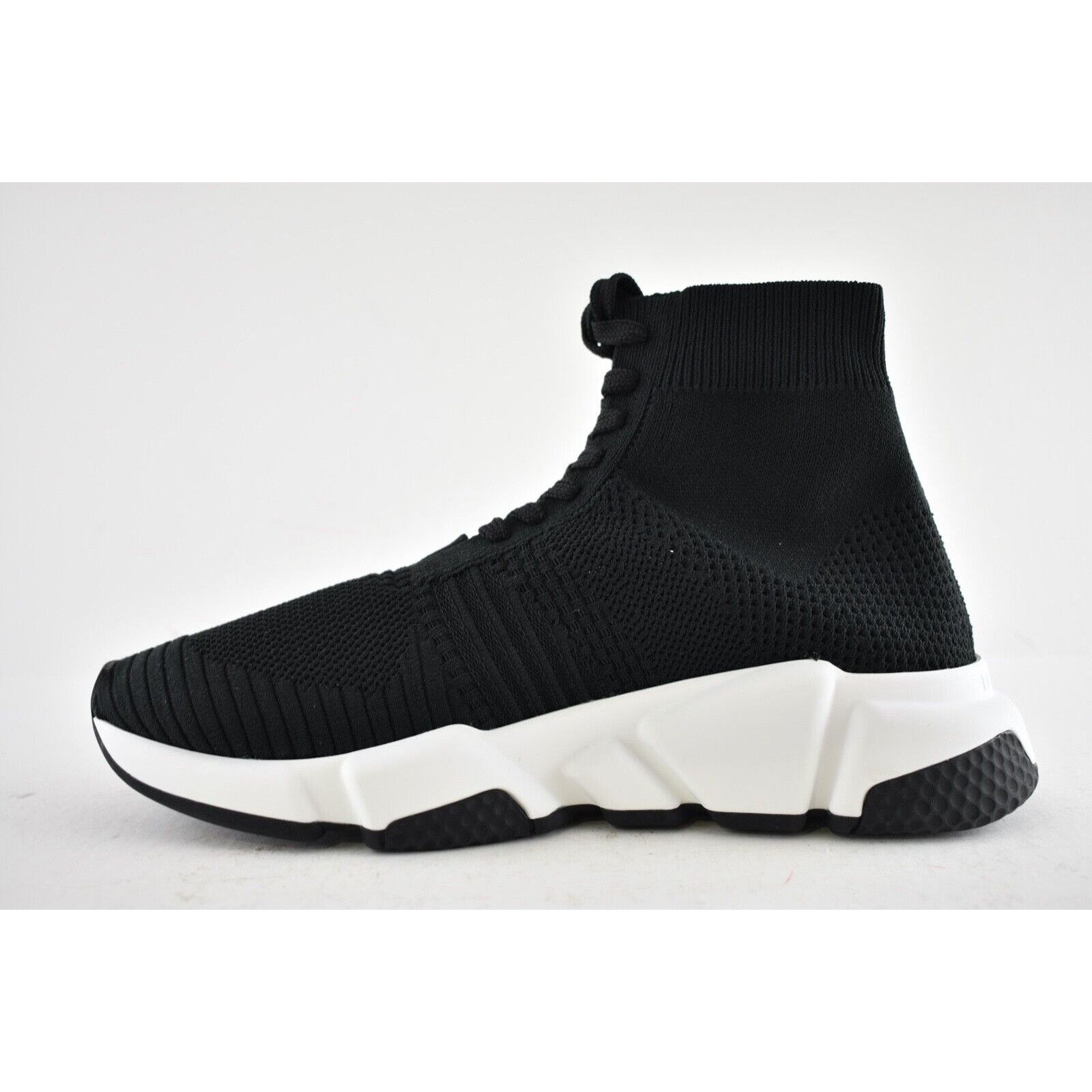 Balenciaga Speed Lace Up Tie Graffiti Sock High Top Knit Sneaker 36 Size US 6 / IT 36 - 6 Thumbnail