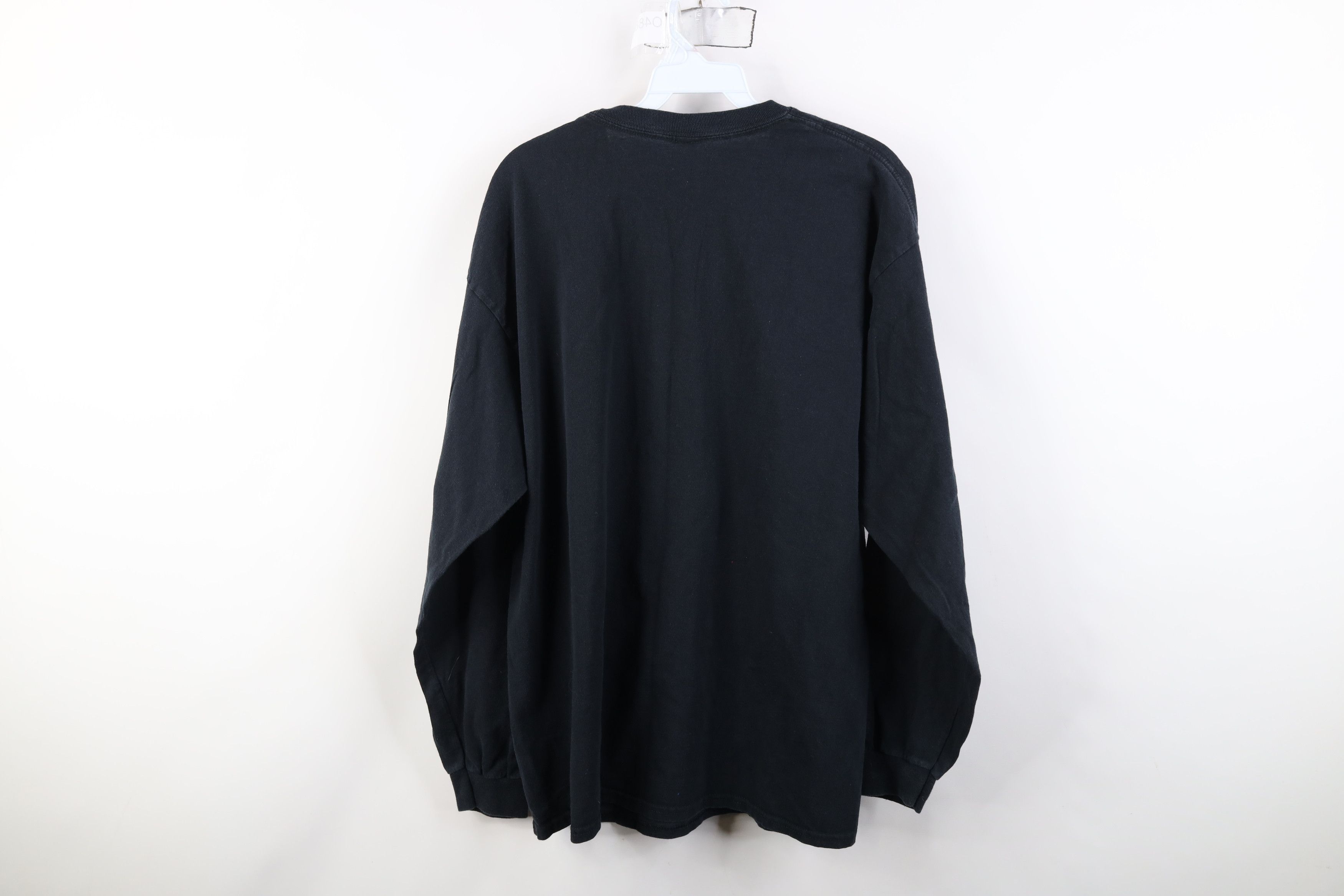 Vintage Vintage 90s Y2K Streetwear Cotton Long Sleeve T-Shirt Black Size US XL / EU 56 / 4 - 8 Thumbnail