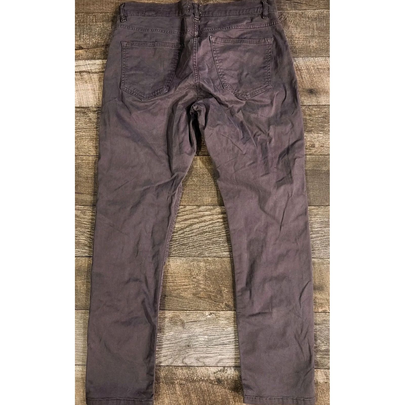 Flint And Tinder Flint and Tinder Pants Mens 32x29 Gray Slim Fit Stretch Chino Slim Tapered Pockets 29in Inseam Regular Mens Size US 32 / EU 48 - 6 Thumbnail