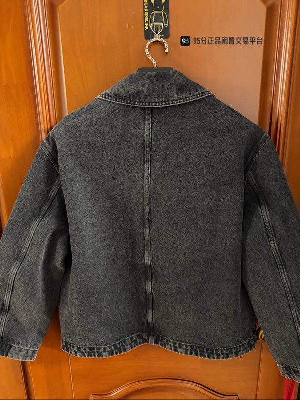 Loewe LOEWE FW24 Men's Washed Logo Denim Jacket Size US M / EU 48-50 / 2 - 1 Thumbnail